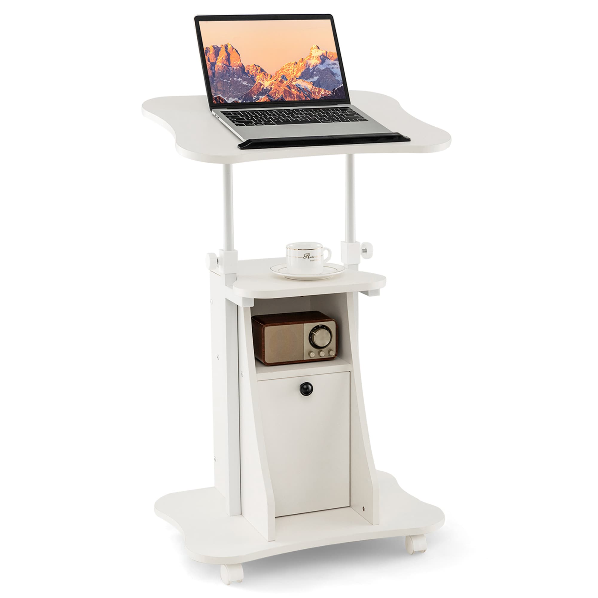 Costway HCST00803 White 1 -Person Training table ( 15.5-in W x 27-in H )