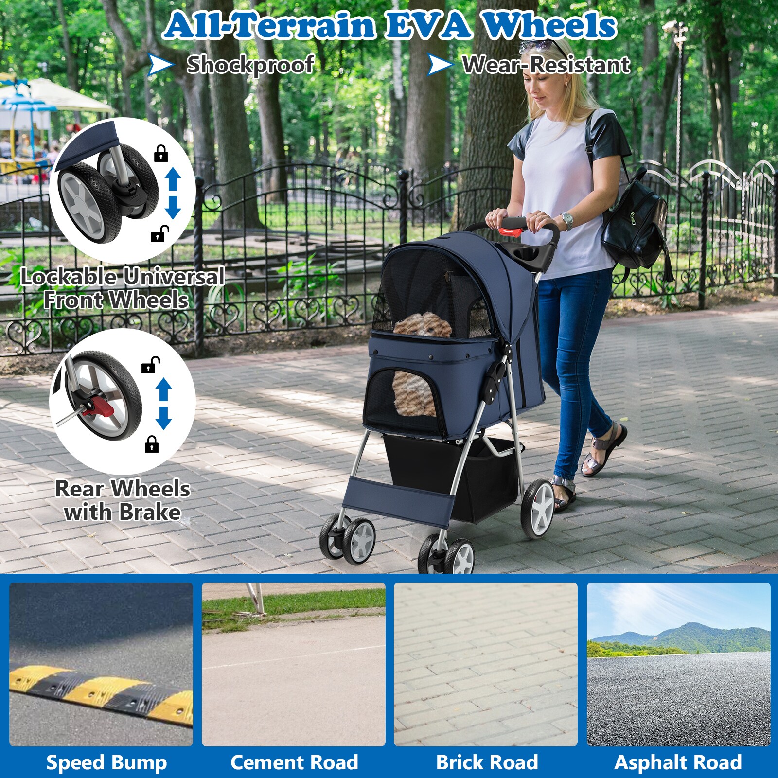 Slickblue D-CO-YN7247SP Pet-Strollers - View #7