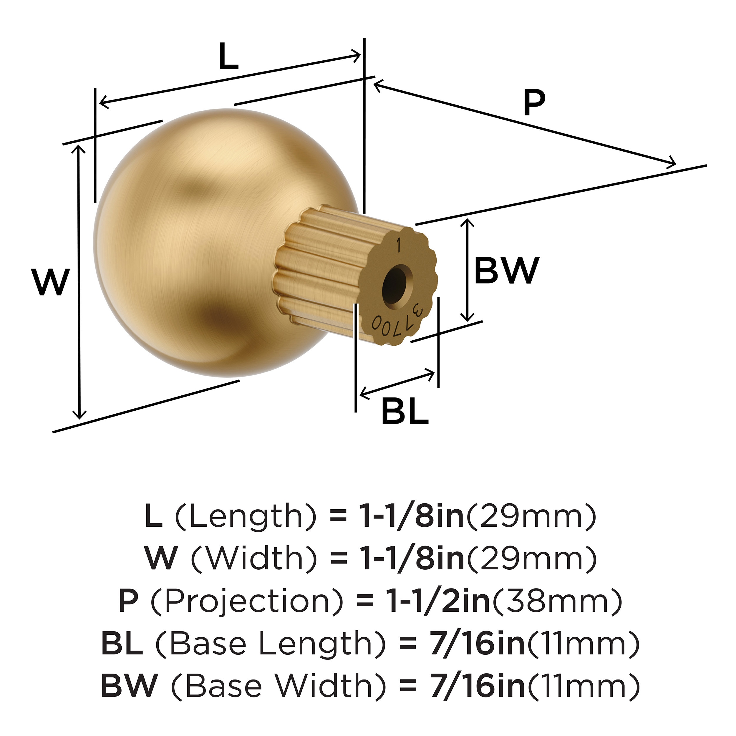 Amerock BP37700CZ Cabinet-Knobs - View #4