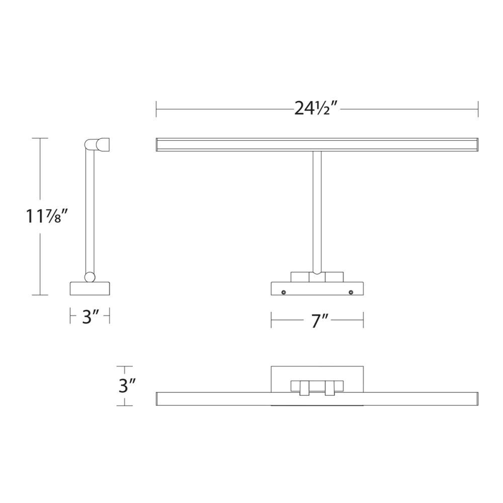 dweLED PL-11025-BN Picture-Lighting - View #2