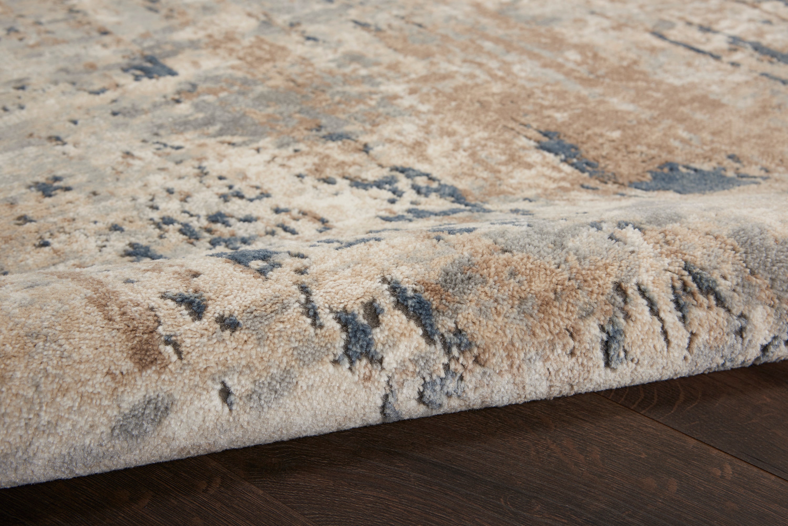 Neutral Abstract Rug, Gray and Brown Rock Area Rug, Rustic