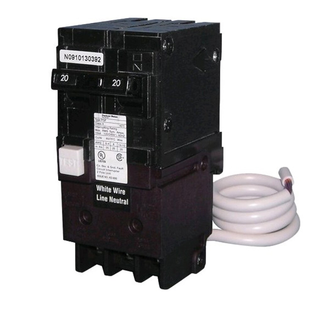 Pentair PA220GF GFCI Circuit Breaker, 2-Pole Pool Filter System
