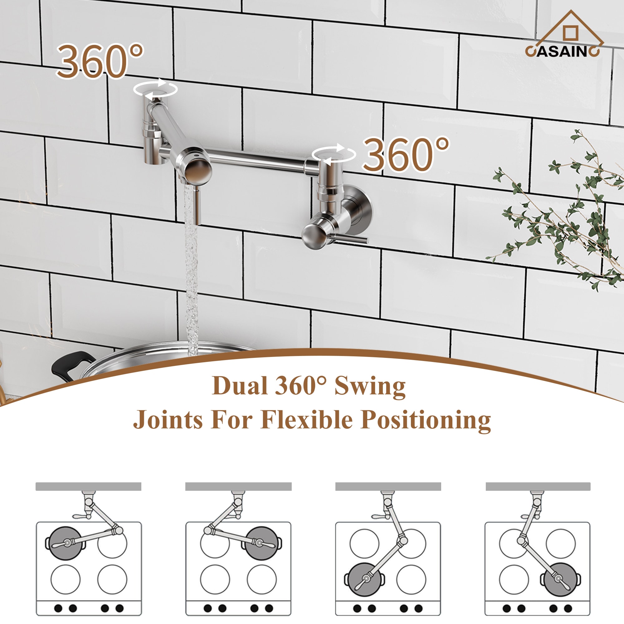 CASAINC KCLT0059-CP Kitchen-Faucets - View #6