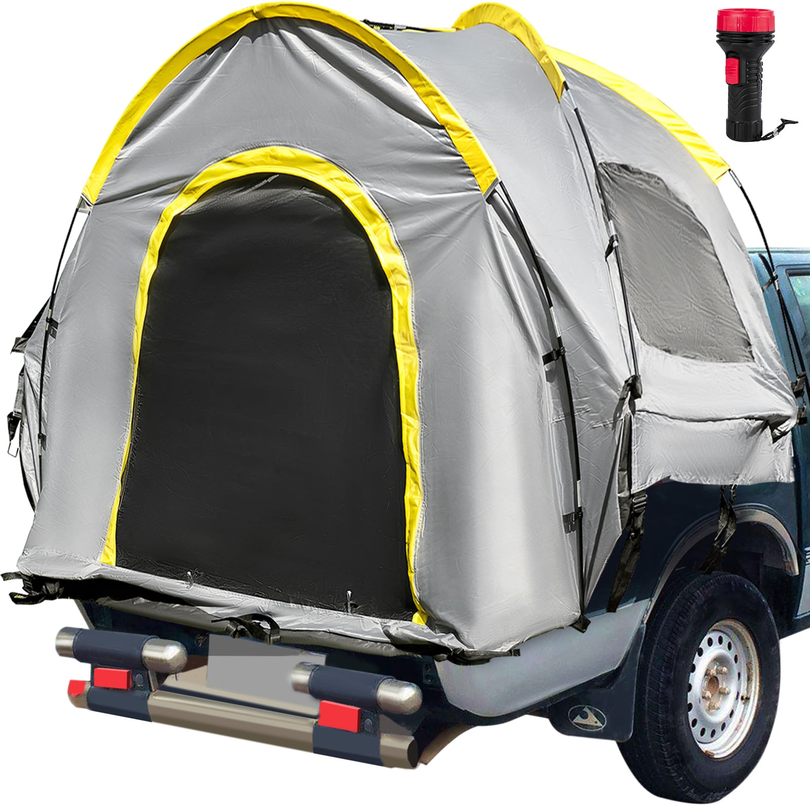Ambassade Collega Neerduwen VEVOR Truck Tent 6 FT Tall Bed Truck Bed Tent, Pickup Tent for Mid Size  Truck, Waterproof Truck Camper, 2-Person Sleeping Capacity, 2 Mesh Windows,  Easy to Setup Truck Tents for Camping,