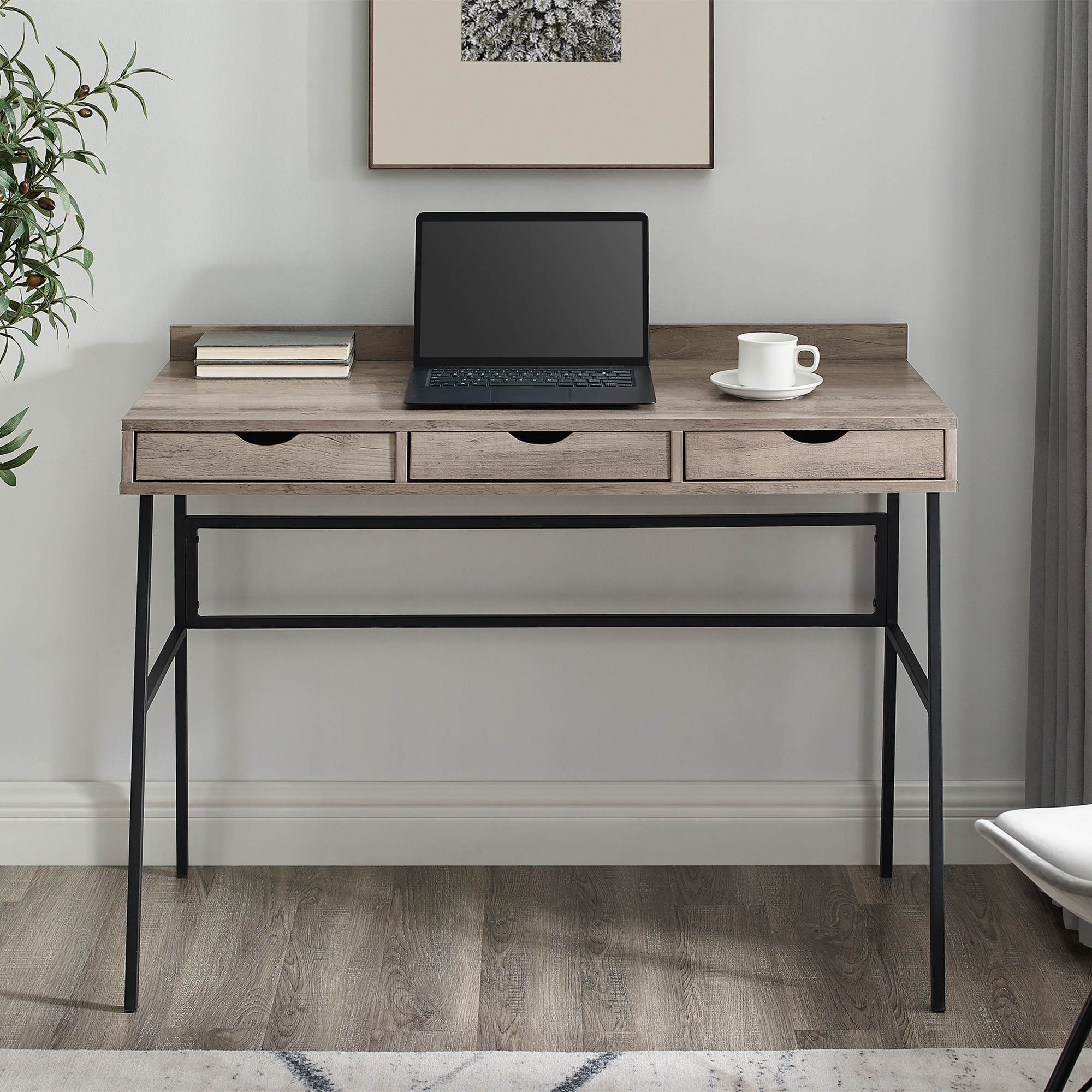 Walker Edison LW42MAR3DGW desks - View #2