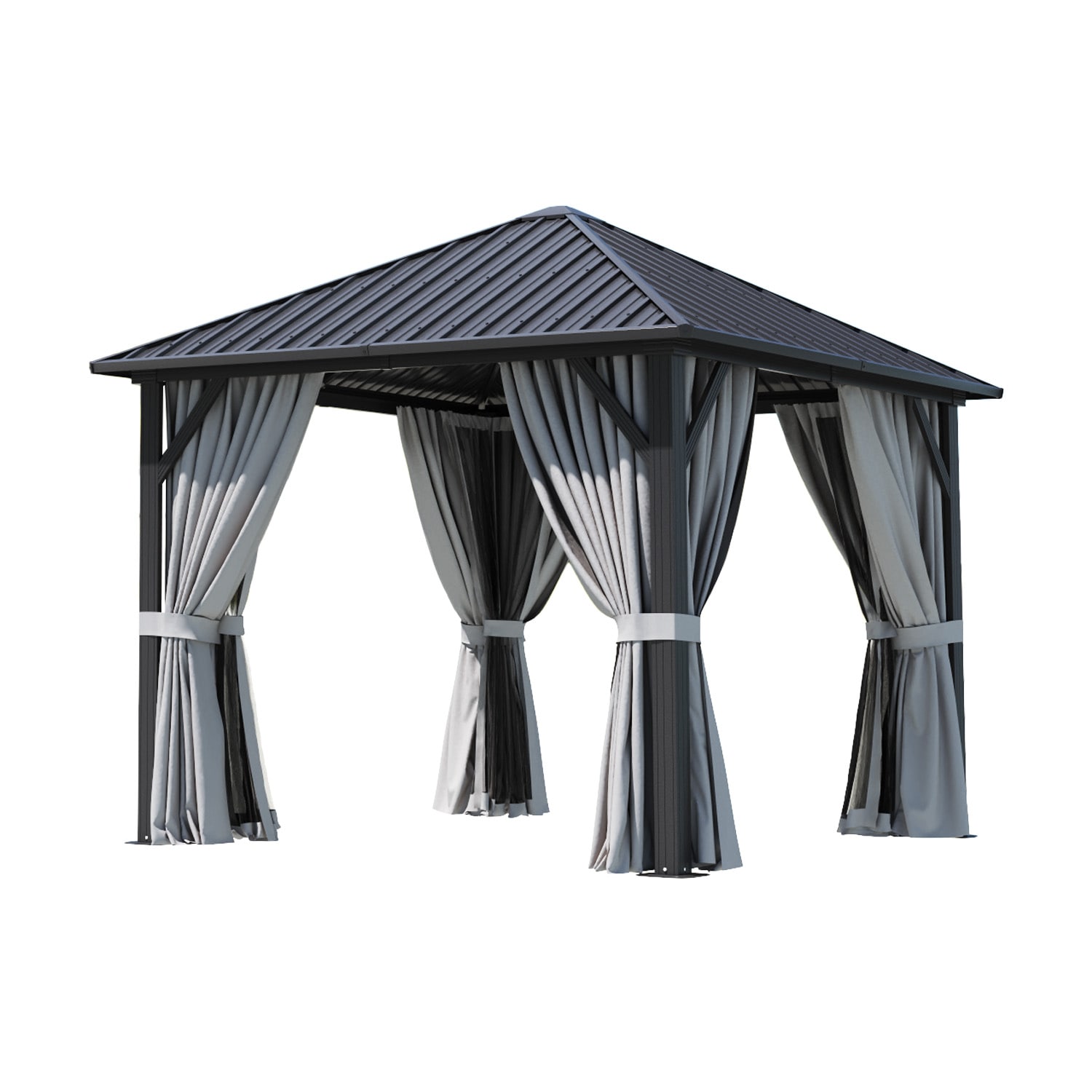 AOXUN G30023GR Wood-Resin-Gazebos - View #2