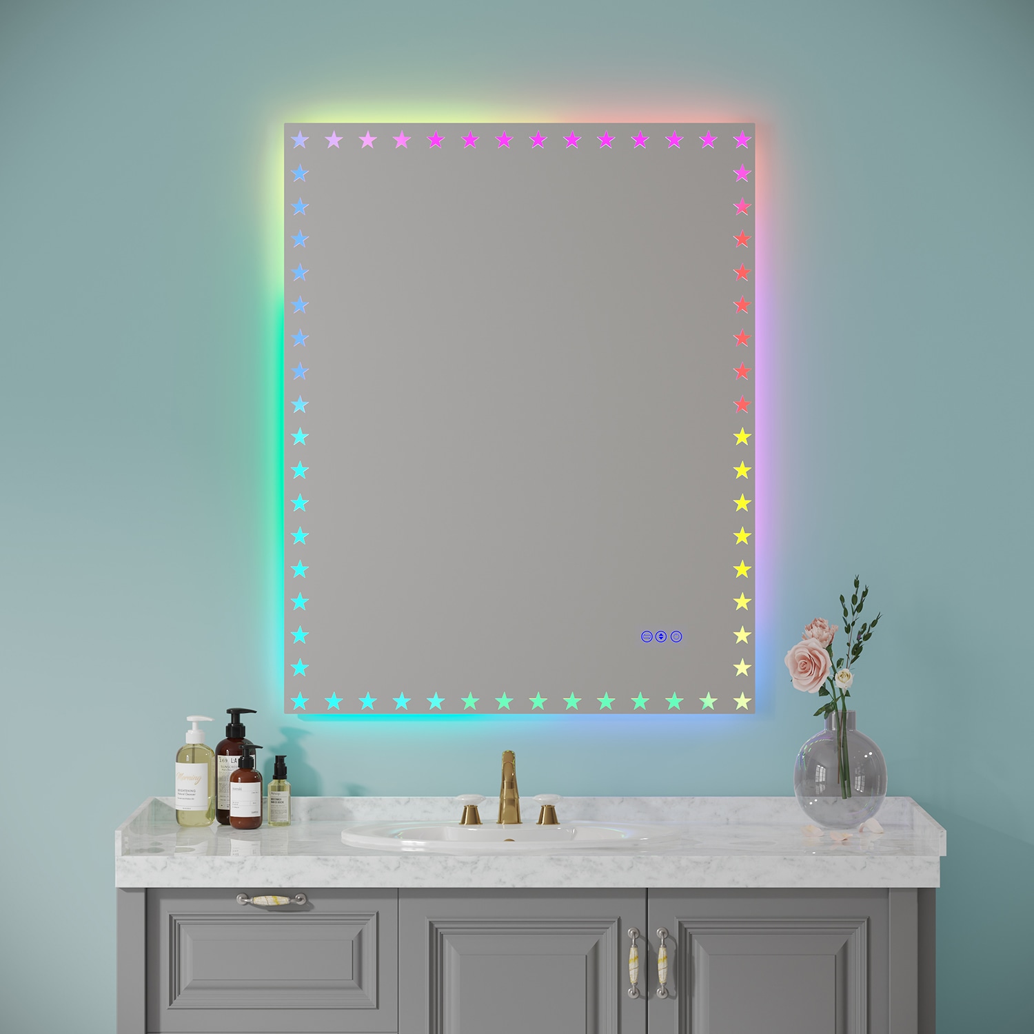 SINOFURN SYA760163SL Framed-Bath-Mirrors - View #5