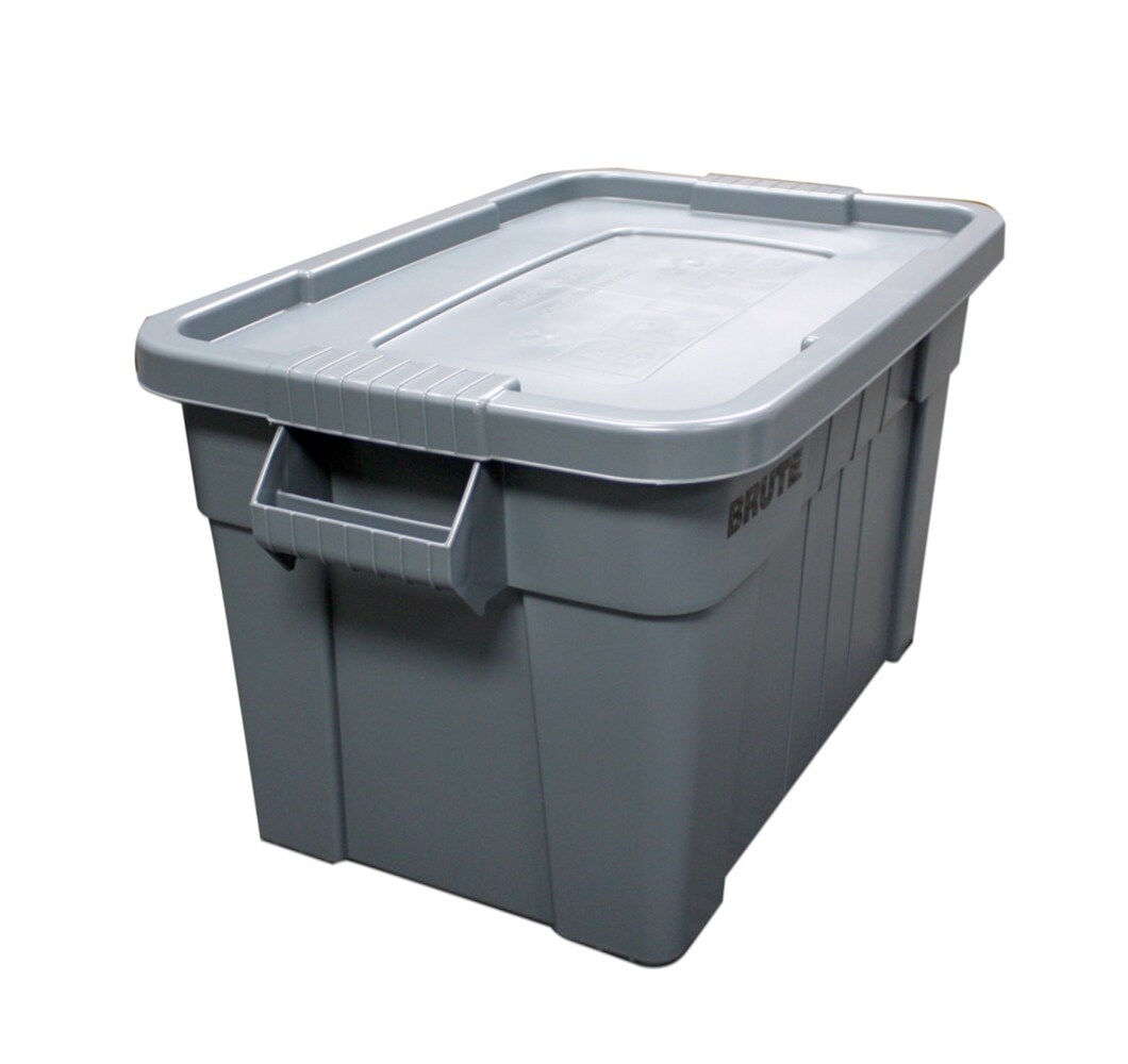 Rubbermaid® Commercial Palletote Box, 19 gal, 23.5 x 19.5 x 10, Gray