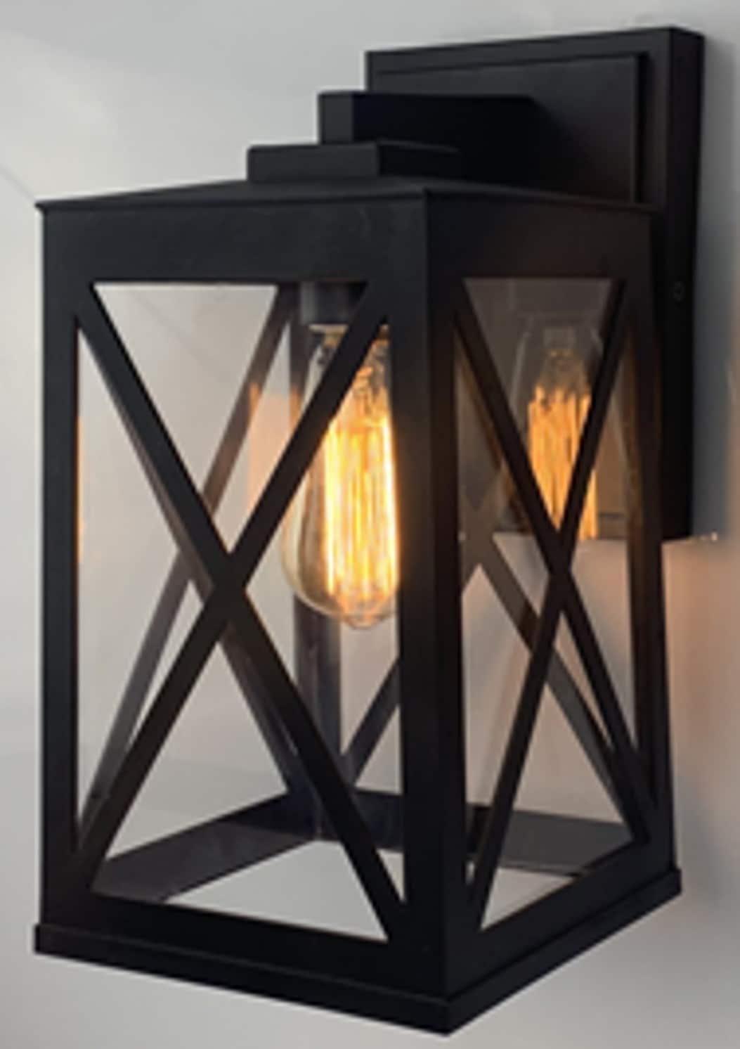 allen + roth WL137MBK Outdoor-Wall-Lighting - View #4