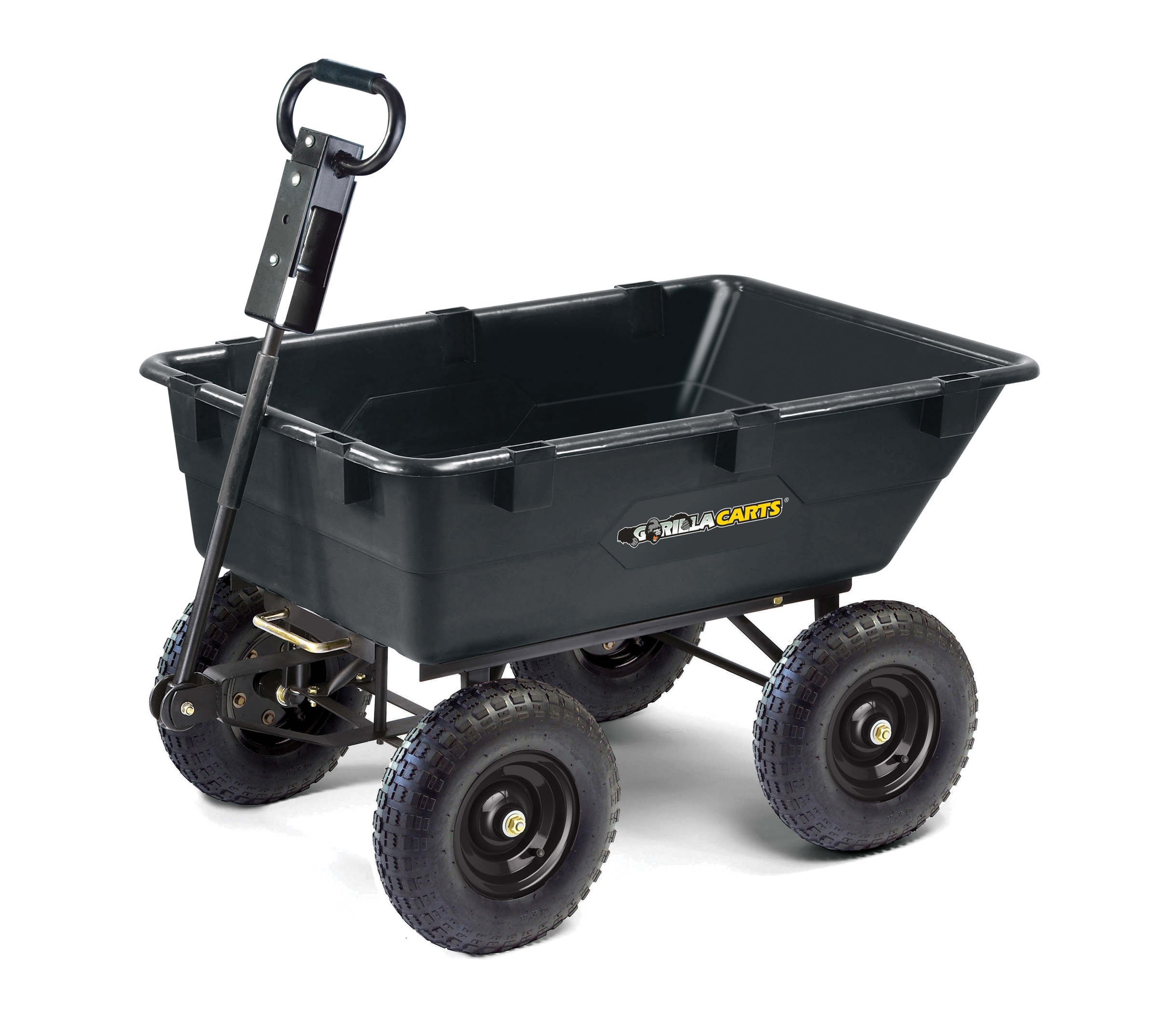 Gorilla Carts 7-Cu Ft Heavy Duty Poly Dump Cart - Carts & Wheelbarrows, Gorilla  Carts