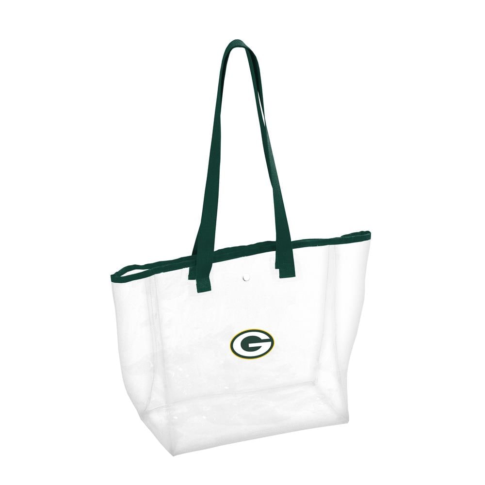 Green Bay Packers Clear Stadium Totes 12X5.75X11.75 Team Color Tote | - Logo Brands 612-65P