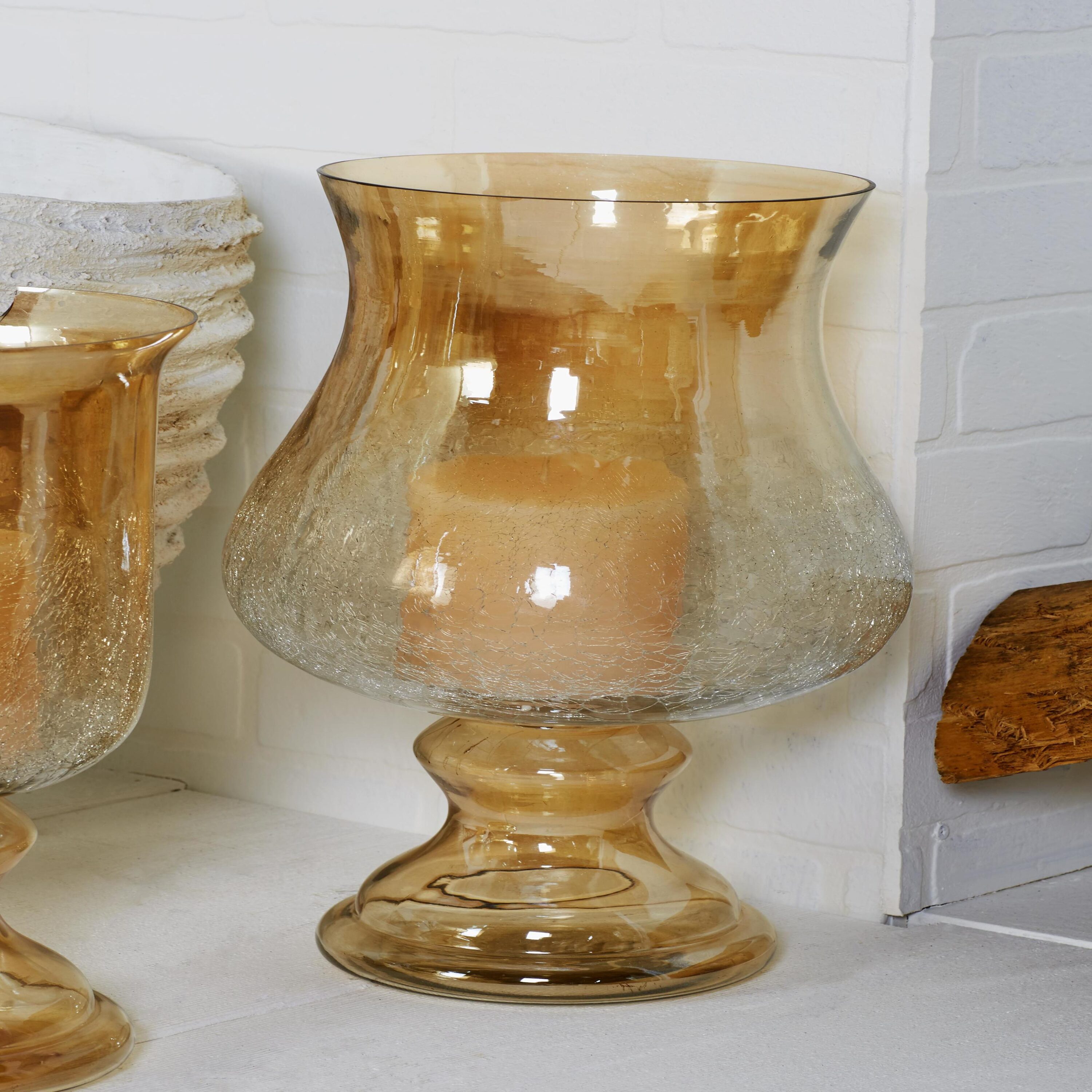 Grayson Lane 24672 1 Candle Glass Hurricane Candle Holder