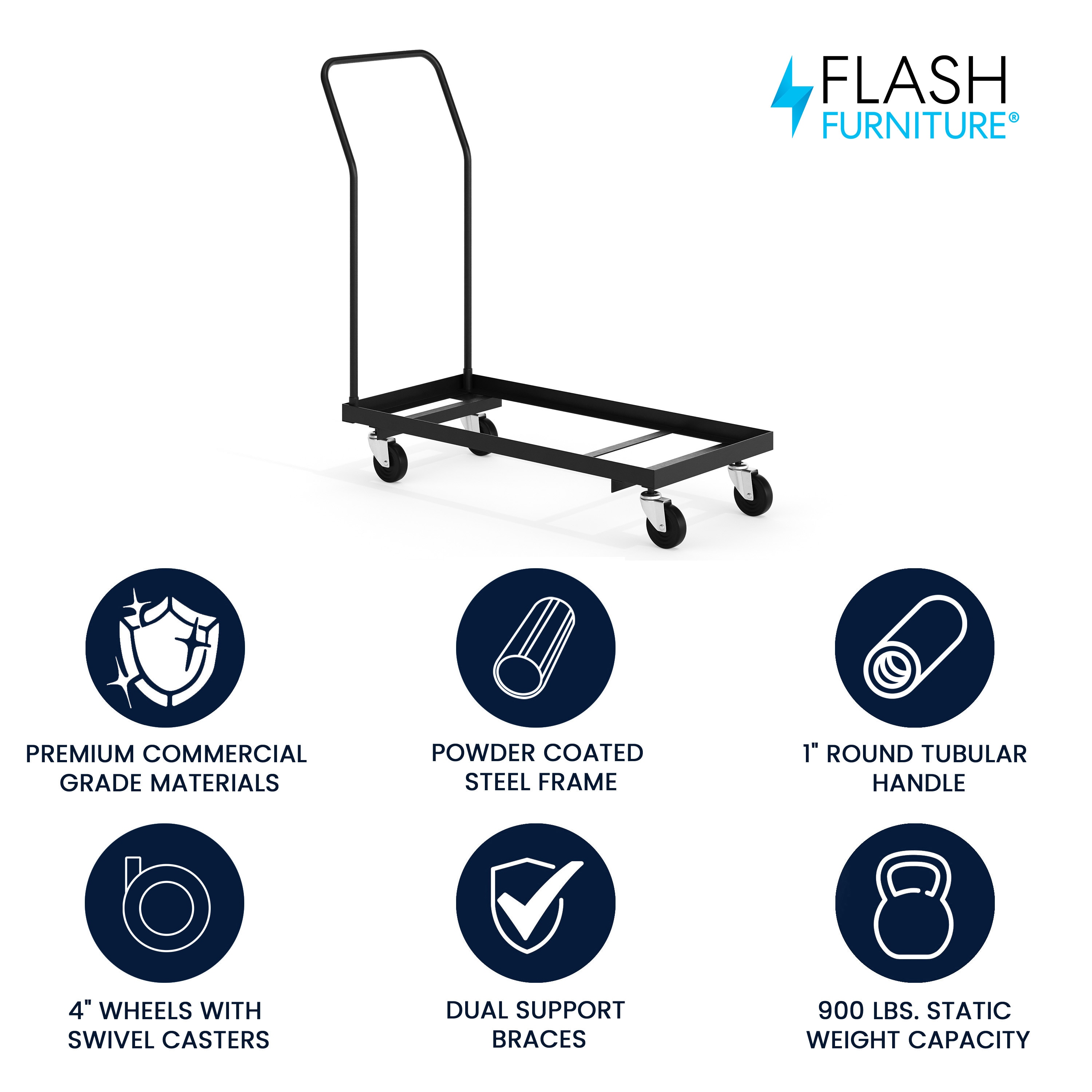 Flash Furniture 812581018004 Hand-Truck-Dollies - View #2