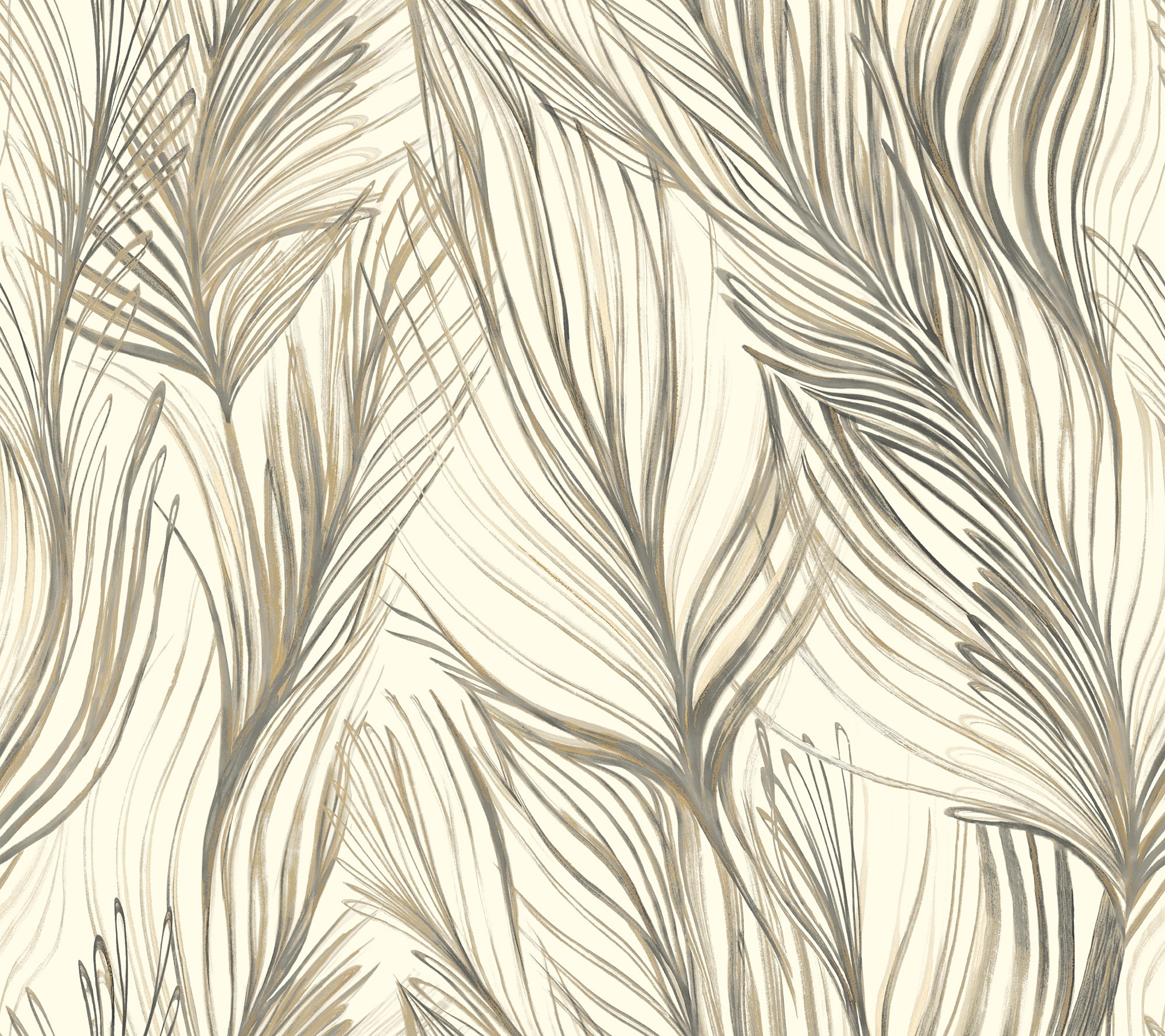 York Wallcoverings PSW1104RL Simply Candice Simply Candice 45-Sq. Feet Charcoal Non-woven Ivy/Vines Self-adhesive Peel and Stick Wallpaper