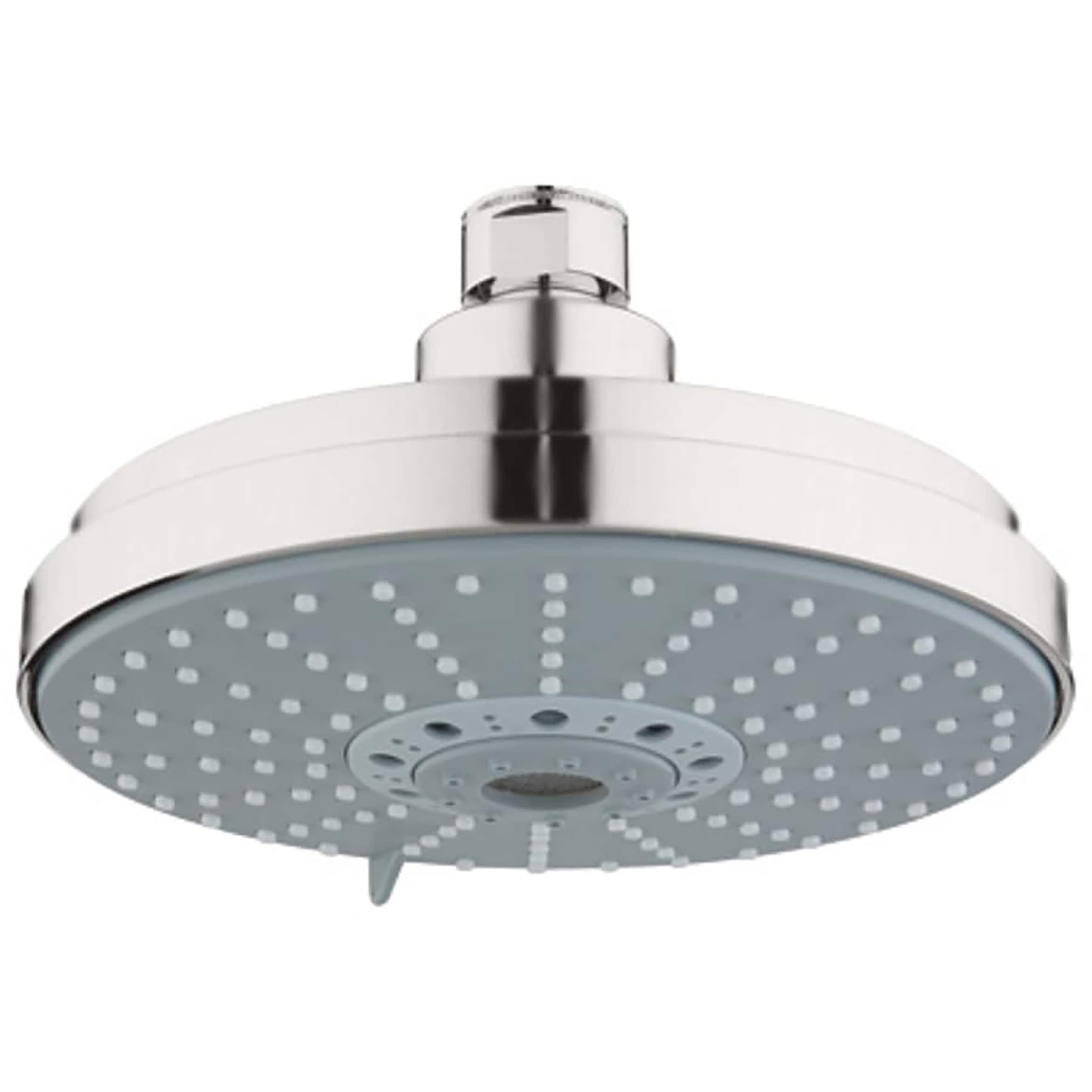 GROHE 27135EN0 4.0 -Settings Brushed Nickel 6.375-in Round Fixed Rain Shower Head 2.5 GPM