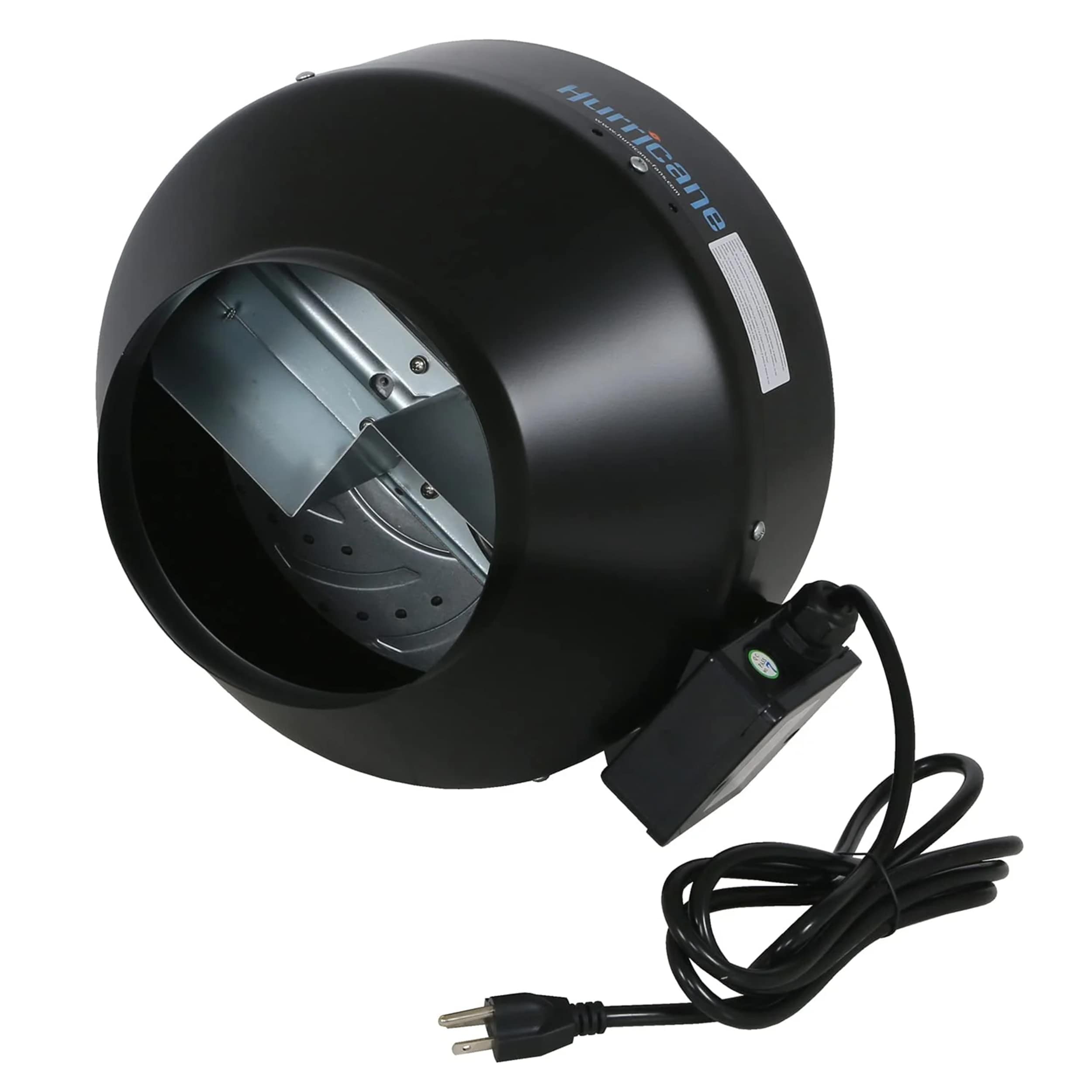 Hurricane 326946 8-Inches Indoor Black Wall Mounted Fan