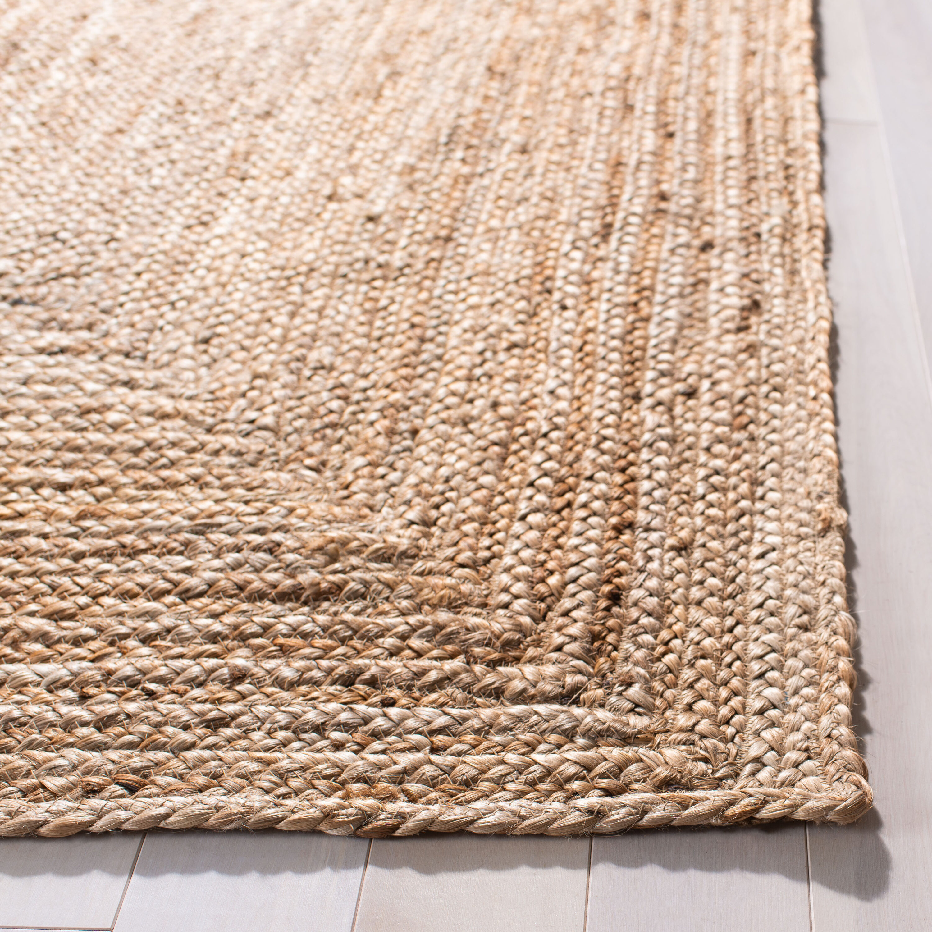 Natural Handwoven Jute Area Rug 3' x 5'