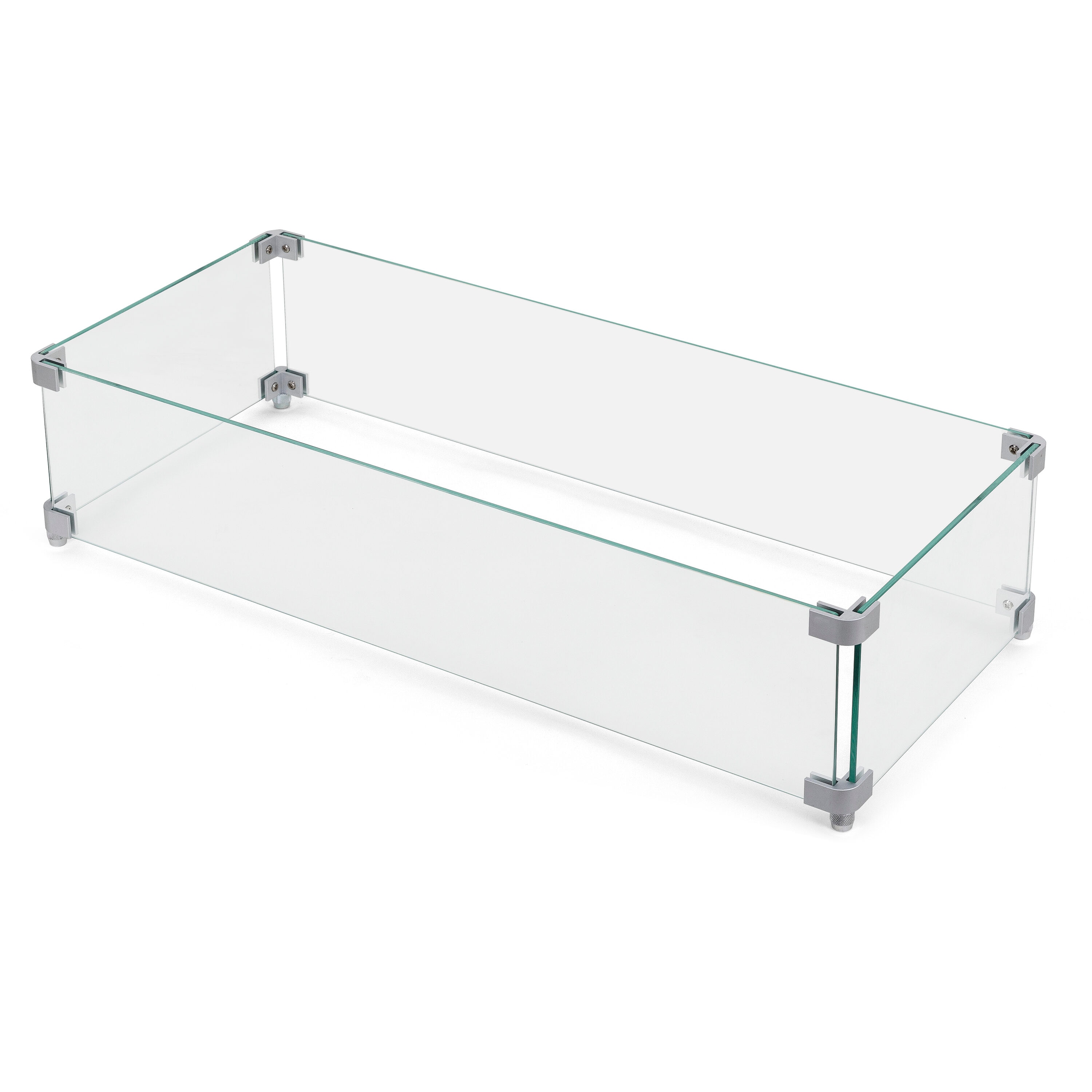 Nuu Garden WG-01 27.6-in Clear Glass Fire Pit Wind guard