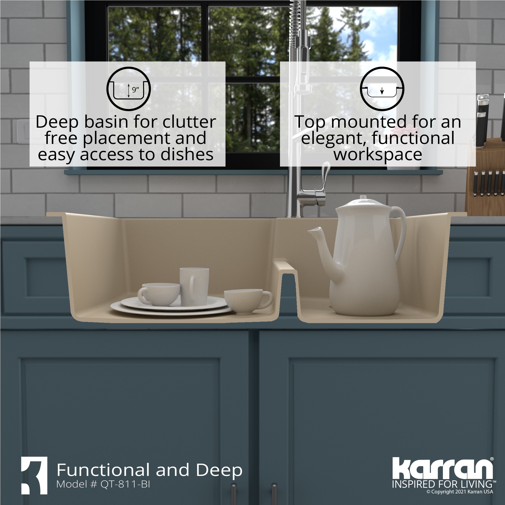 Karran QT-811-BI-PK1 Kitchen-Sinks - View #10