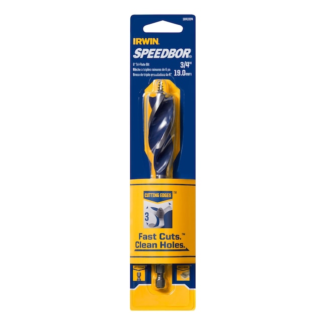 IRWIN SPEEDBOR 3/4-in Woodboring Tri-flute Drill Bit IRWIN SPEEDBOR 3/4-in Woodboring Tri-flute Drill Bit