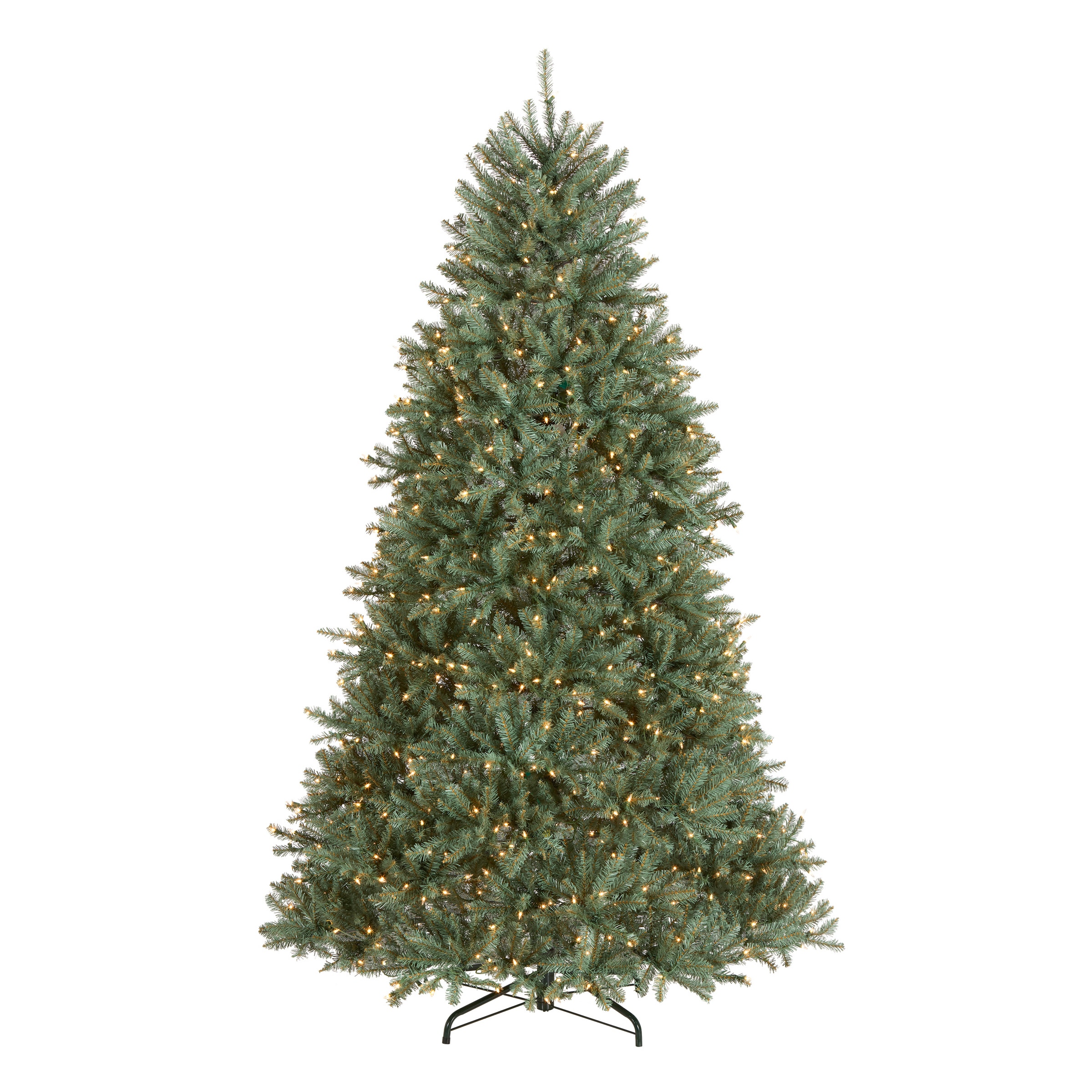 National Tree Company 7.5-ft Dunhill fir Pre-lit Artificial Christmas Tree with White Incandescent Lights