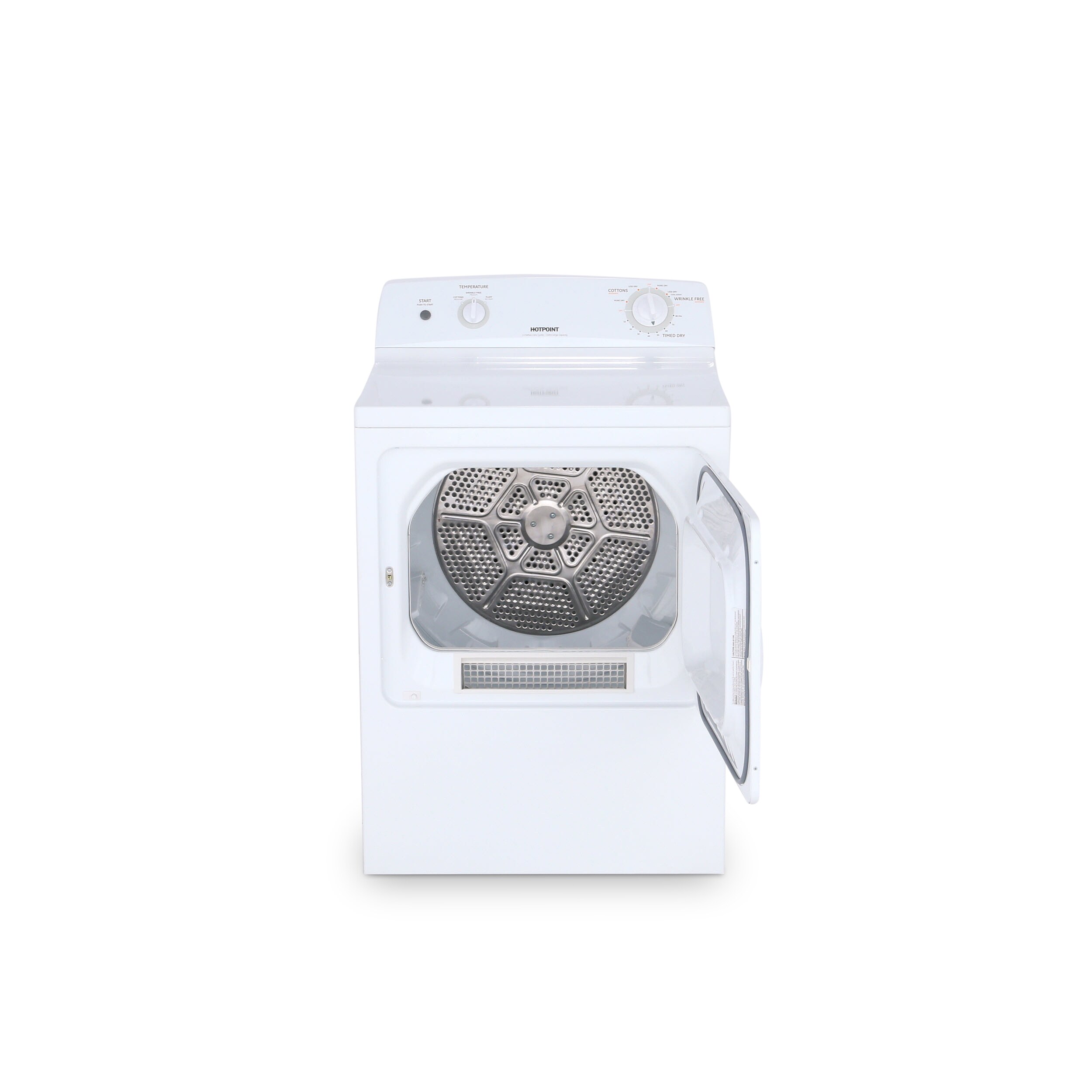 HTDX100GDWWSRS by Hotpoint - Hotpoint® 6.0 cu. ft. capacity DuraDrum gas  dryer