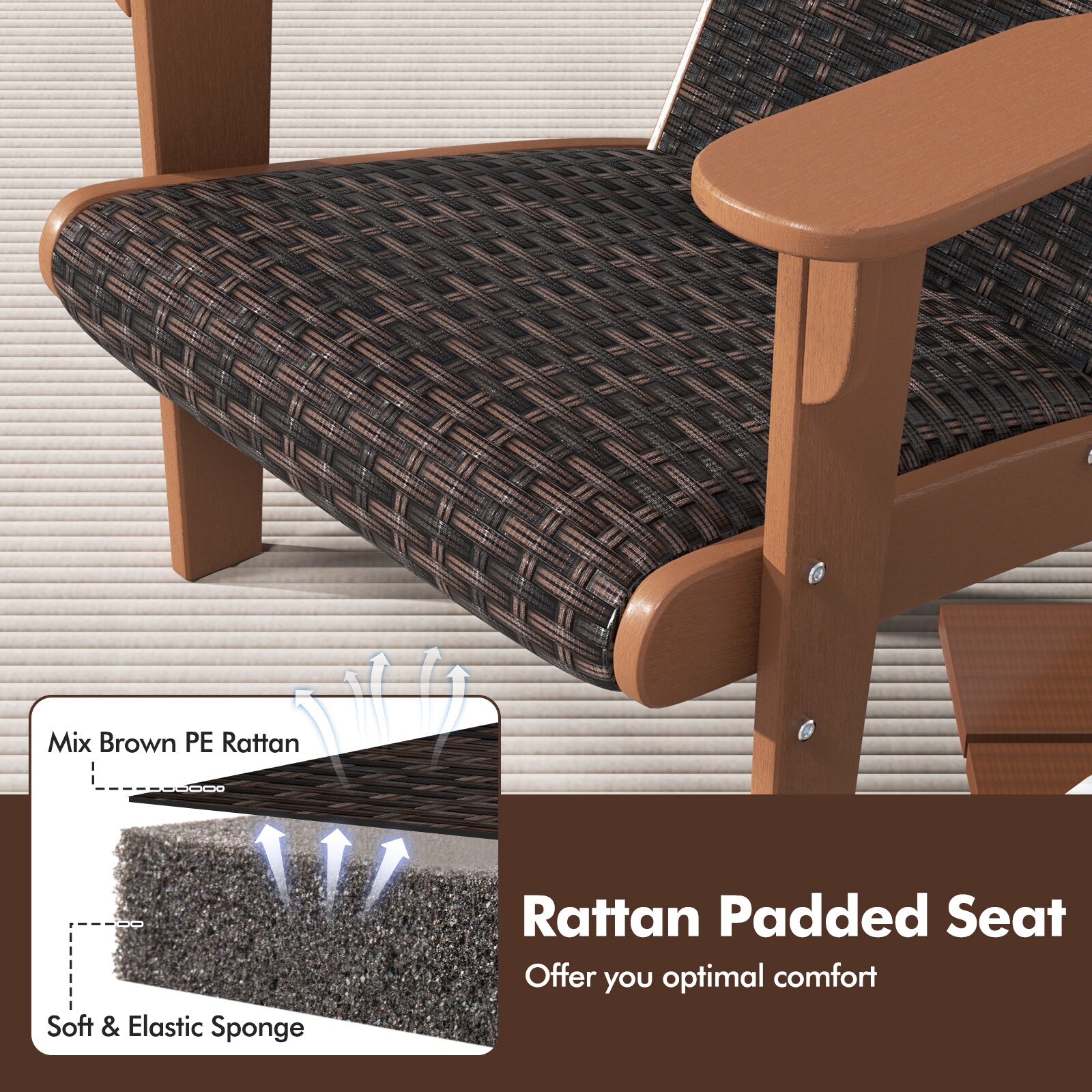 Forclover ASE-637BN Patio-Chairs - View #4