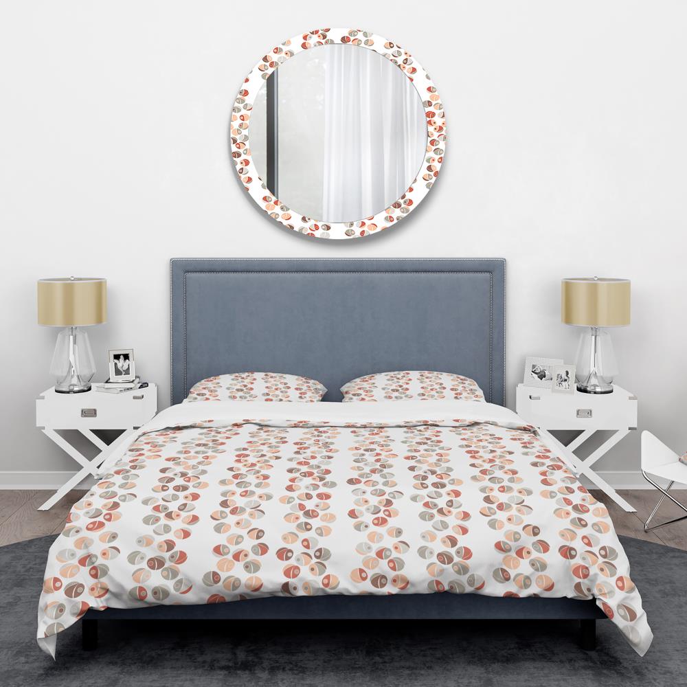 Designart BED24586-K 3 -Piece Brown King Duvet cover Set