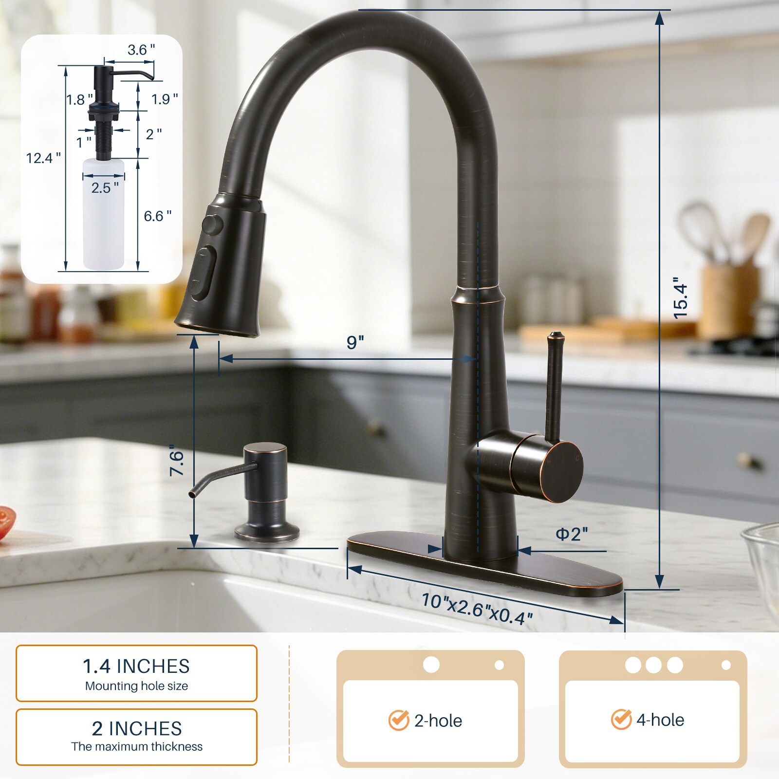 WOWOW 2310700RB-S-LW Kitchen-Faucets - View #8