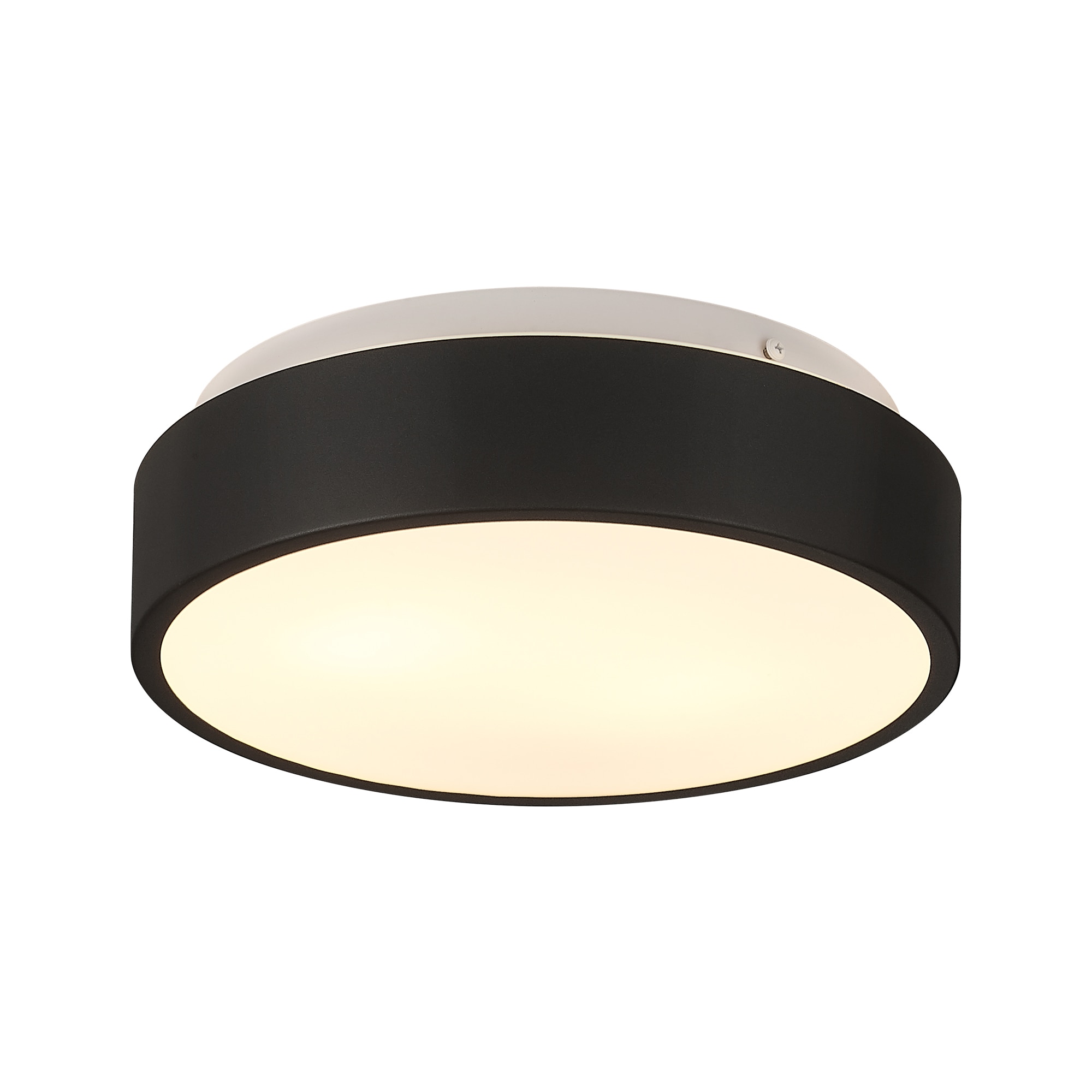 LTMATE LSC3312 BK E26 JAZAVA 2 -Light 11.8-in Matte Black Flush Mount Light