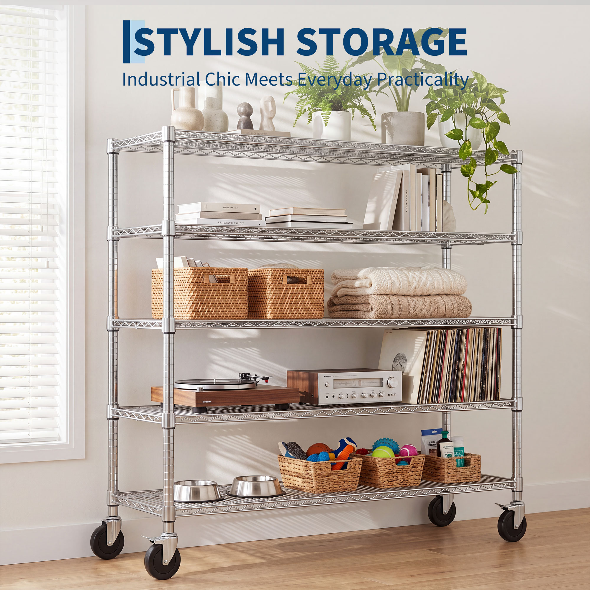 Garvee BZZ-GV8JJYGYRR26A Free-Standing-Shelving - View #4