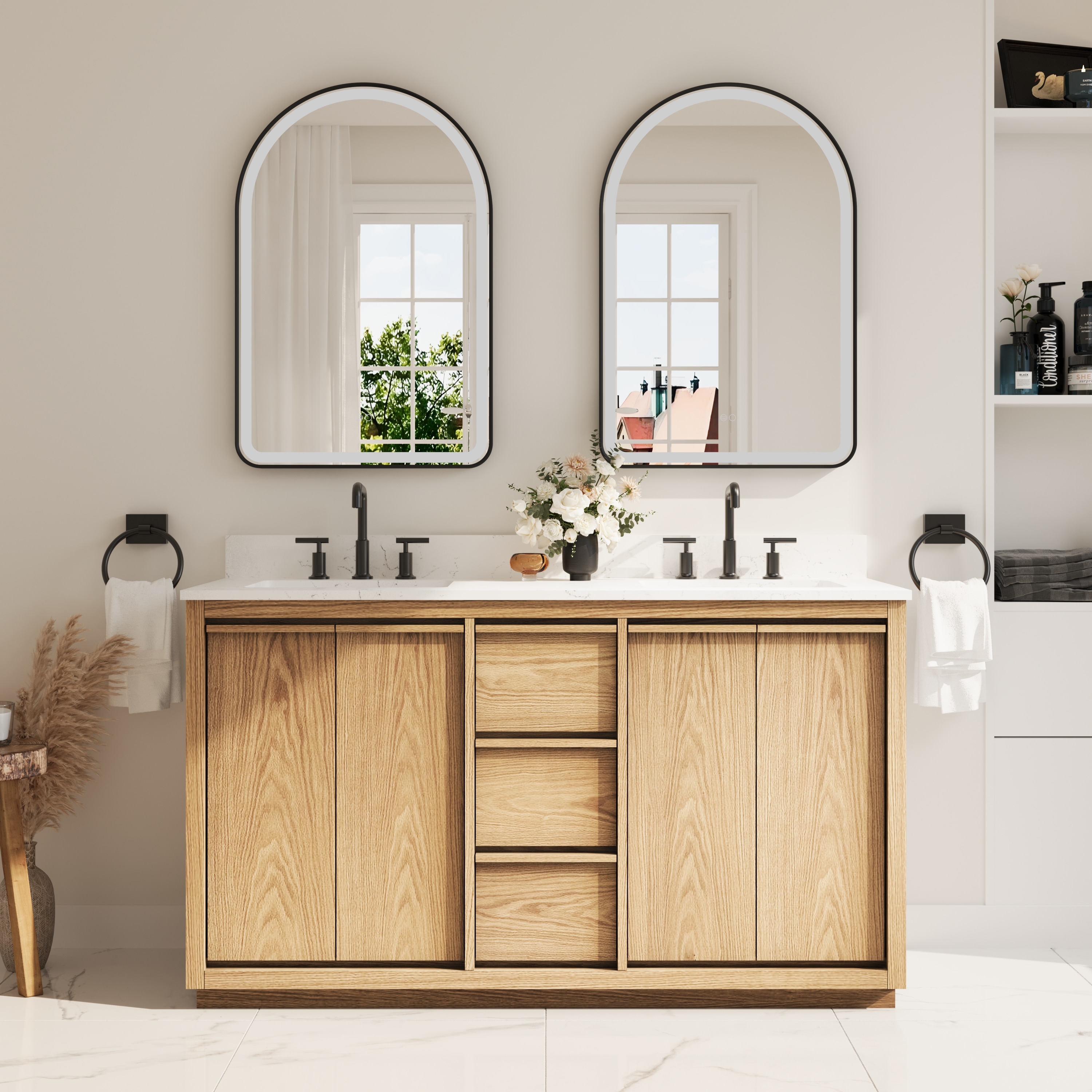 WELLFOR ALISON48QZ-WT Bath-Vanity-Combo - View #9