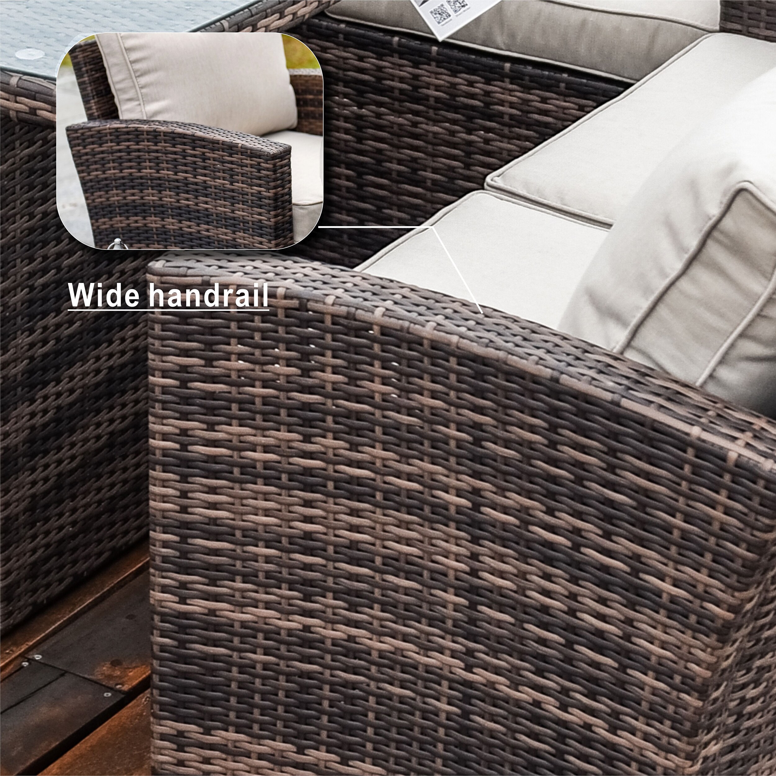 Moda Furnishings CMAS-1403B-BR Patio-Conversation-Sets - View #11