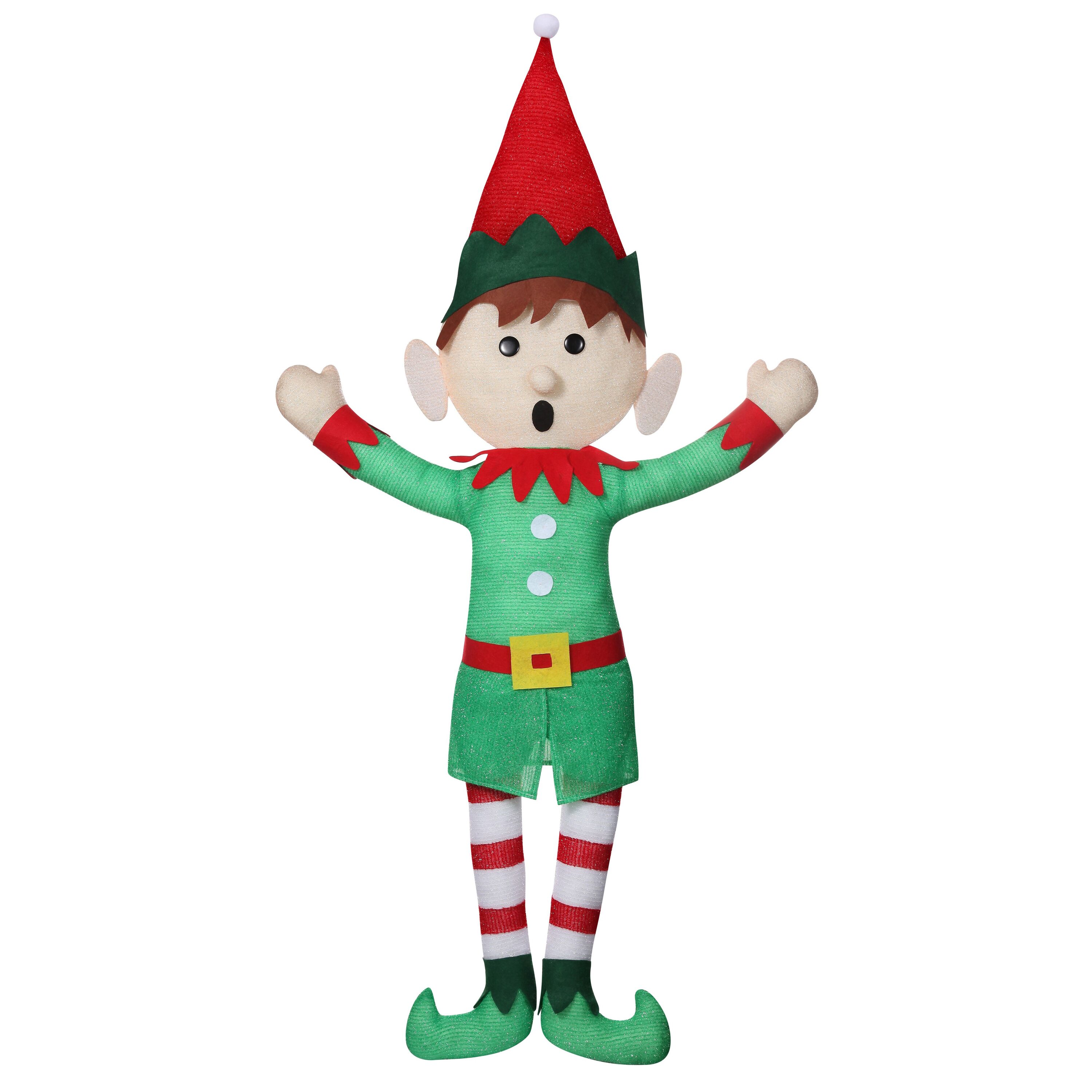 Haute Decor ELB0101 55-in Hanging Elf Hanging decoration with White LED Lights