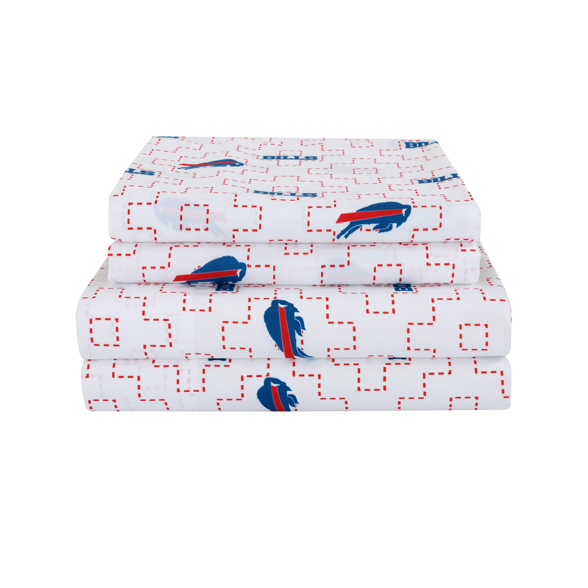 Cathay Sports Buffalo Bills Scatter Full 4-Piece Sheet Set in the