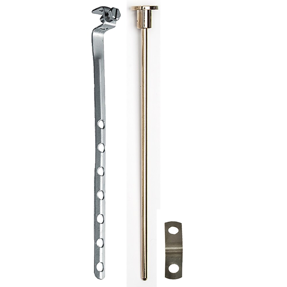PF WaterWorks PF0906-PB Polished Brass Ball Rod Pop-Up Drain Pull Rod Assembly with 7.5-In Pull Rod 8.5-In Linkage and Clip
