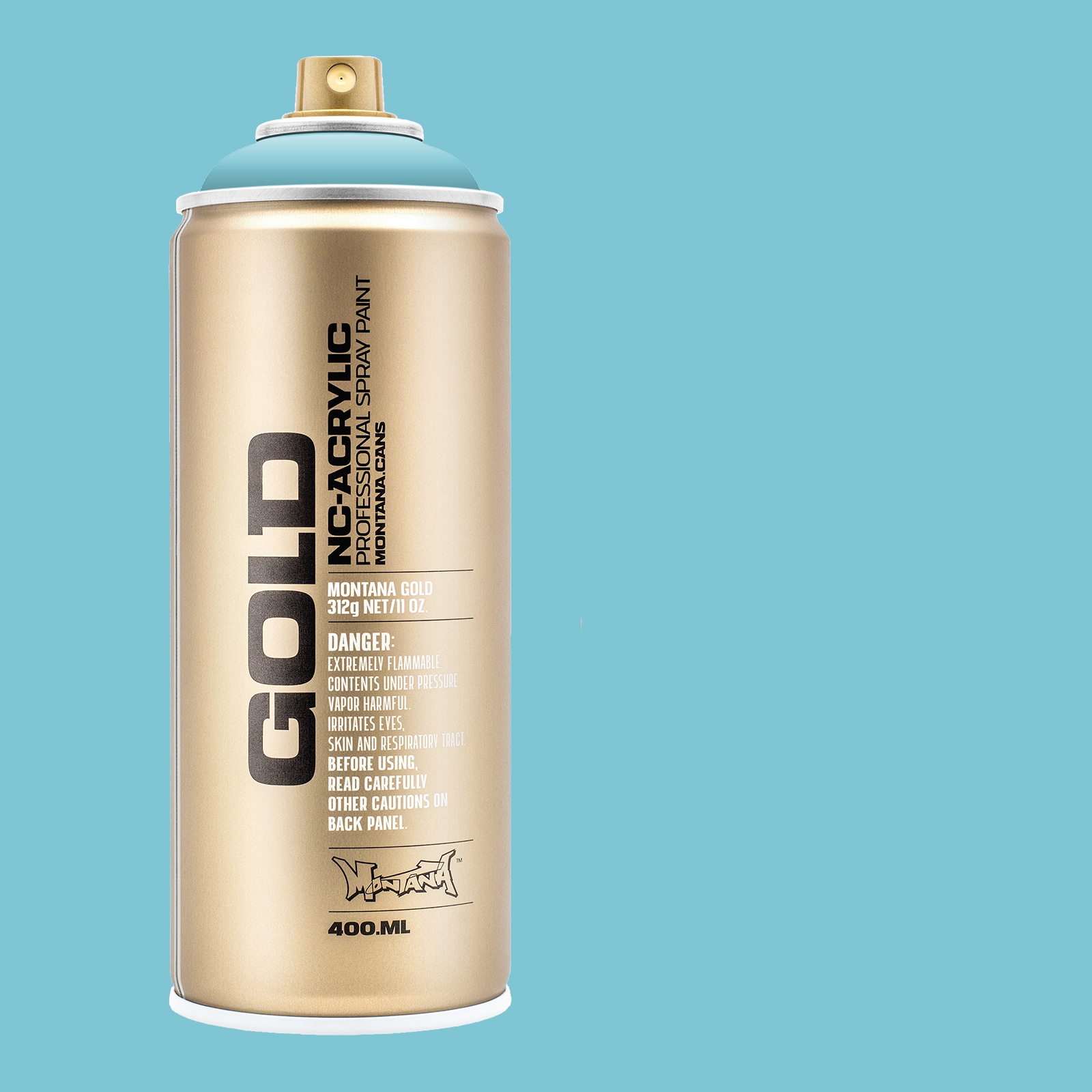Montana Cans MXG-S5000 GOLD Matte Shock Blue Light Spray paint ( NET WT. 11-oz )