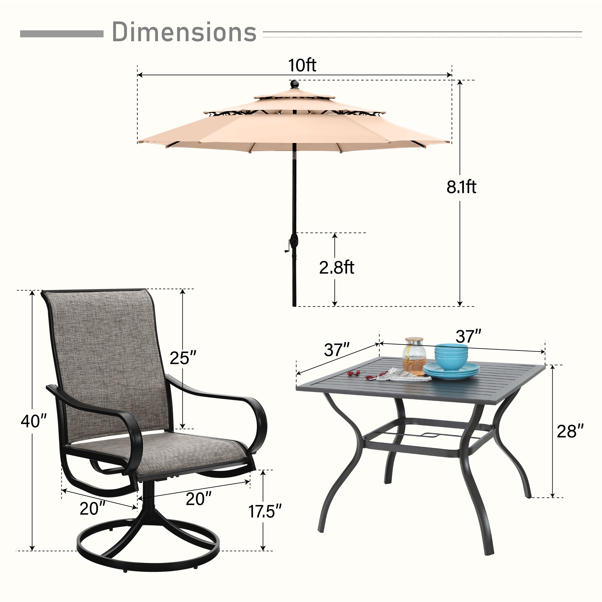 Sunshine Valley TC5-093-B-01-009-M Patio-Dining-Sets - View #14