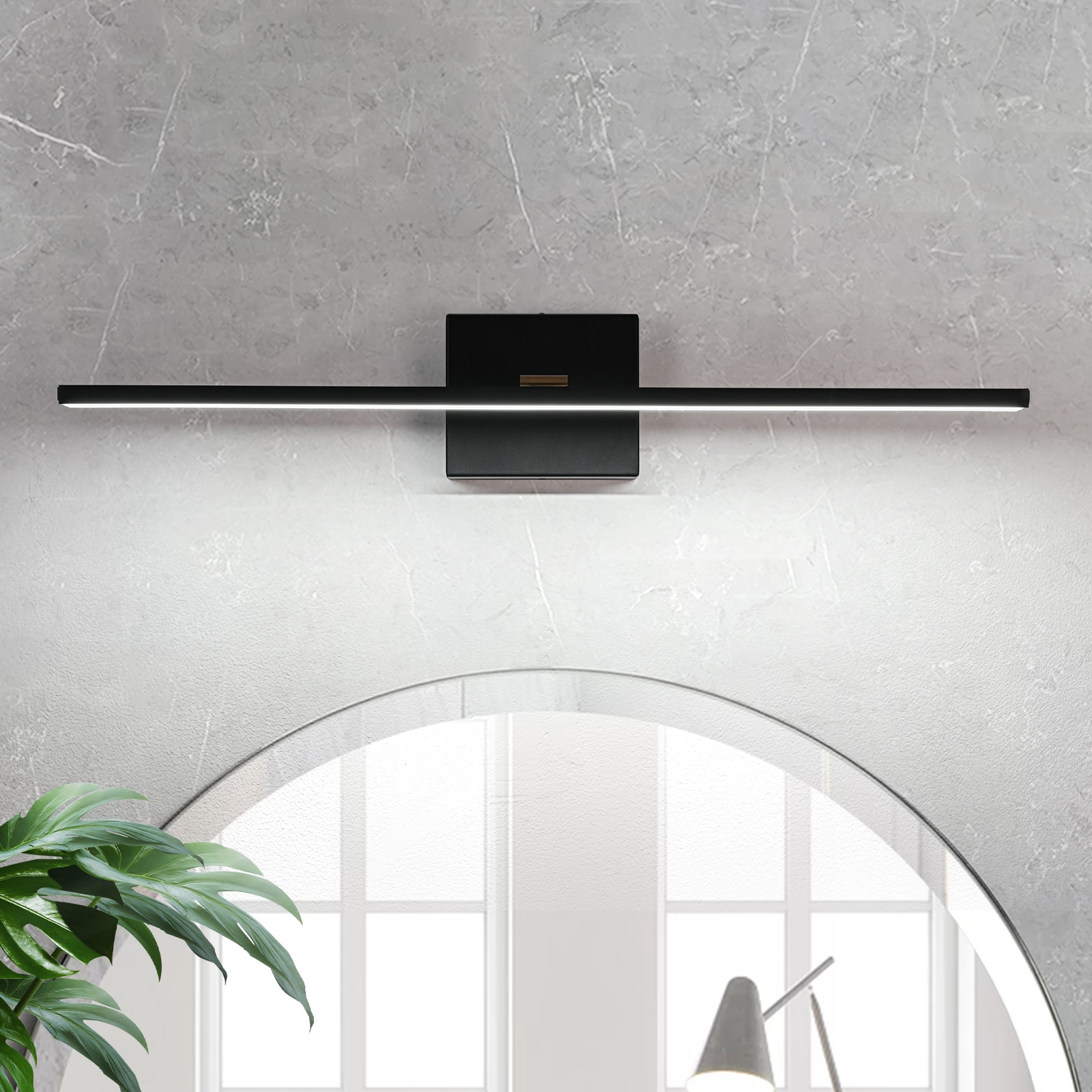 EDISLIVE Y81010000060328 23.6-in 1 -Light Matte Black Integrated LED Modern/contemporary Vanity light