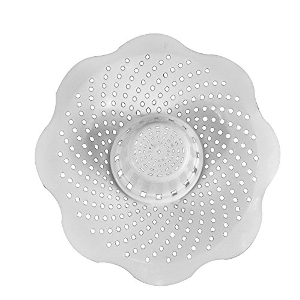 Danco - 10306 Microban Hair Catcher Bathroom and Bathtub Strainer White 2 Pack