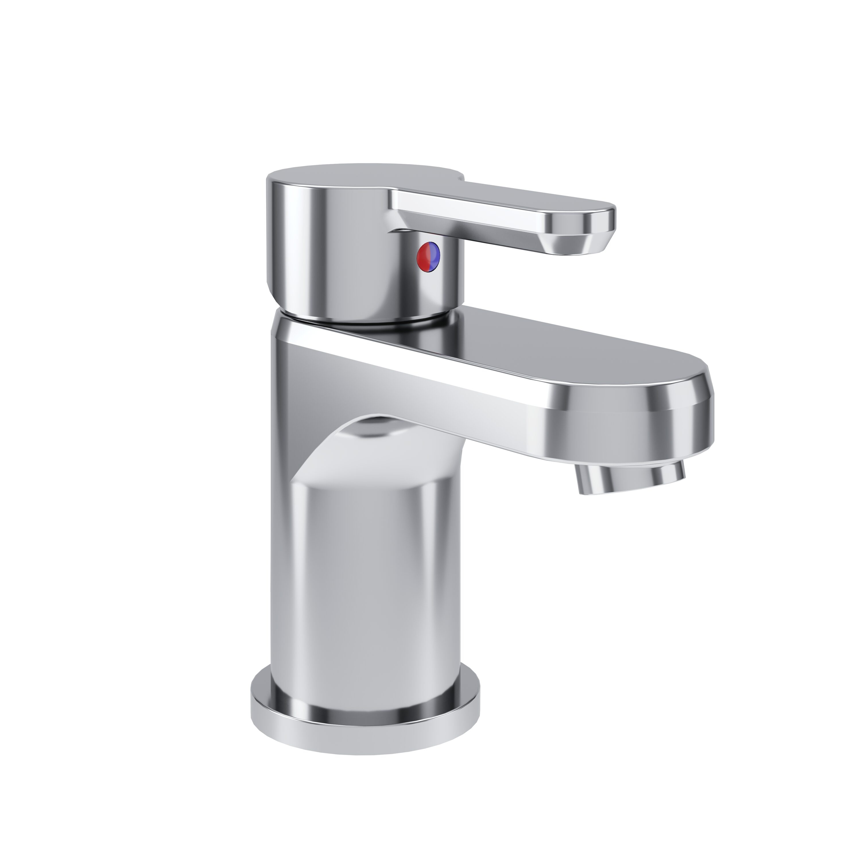 Symmons Solarity Polished Chrome Single hole 1-handle WaterSense Low-arc Commercial/Residential Handle Bathroom Sink Faucet with Drain #SLS3312PP