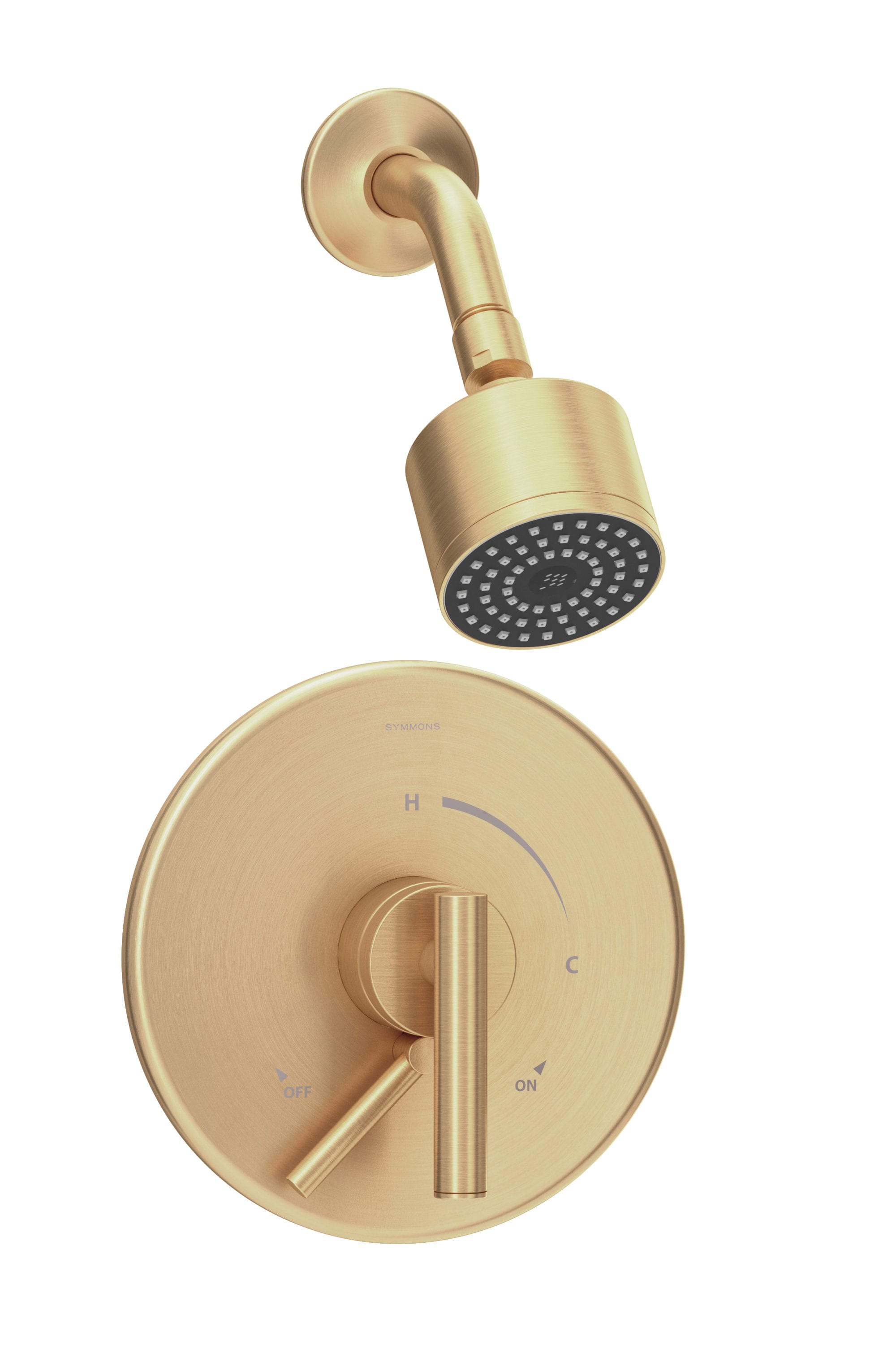 Symmons S3501CYLBBBZ1.5TRM Dia Brushed Bronze 1-handle Single function 3-Inches Round Shower Faucet
