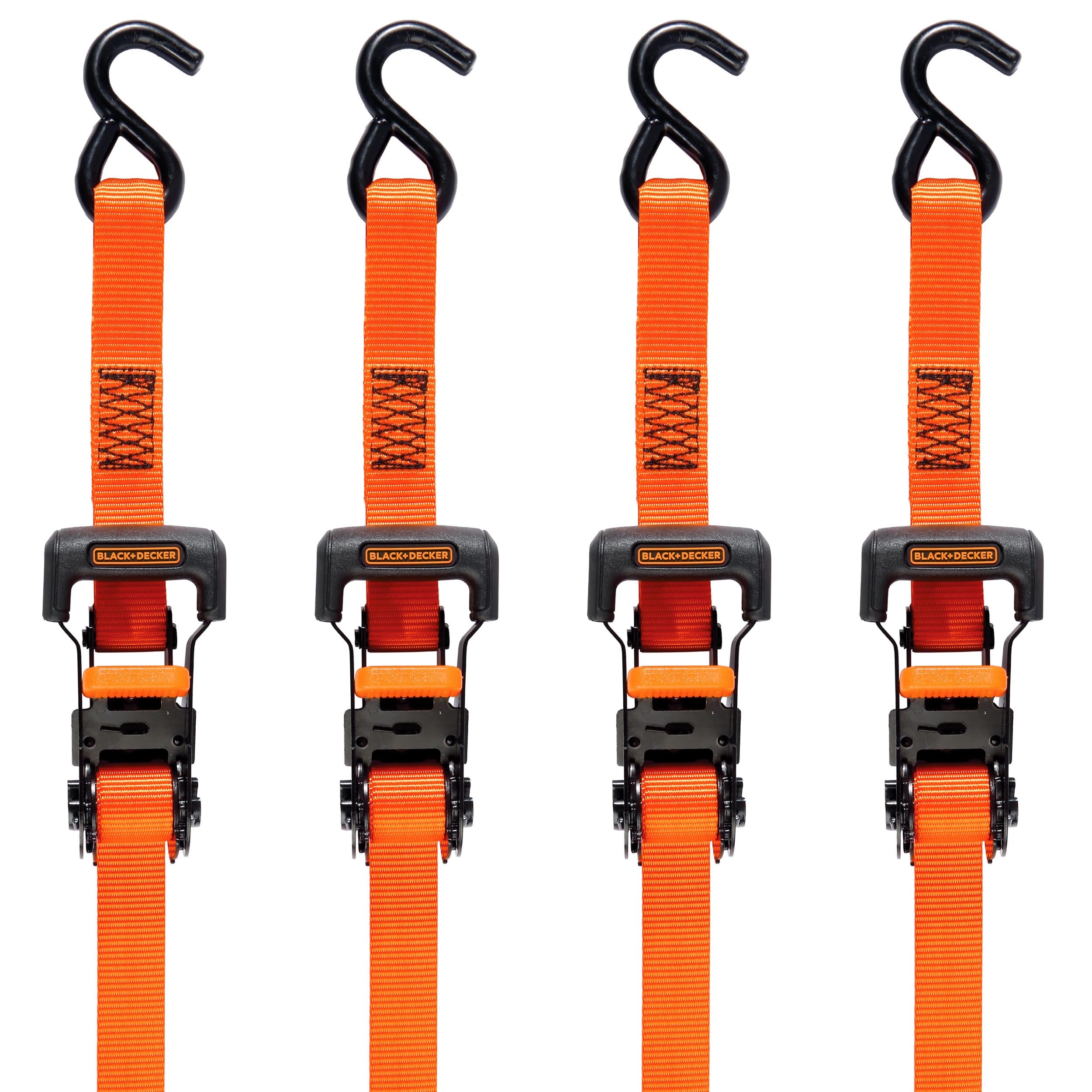 Rhino USA 1-in x 10-ft Ratcheting Strap Tie Down 4-Pack 403-lb at