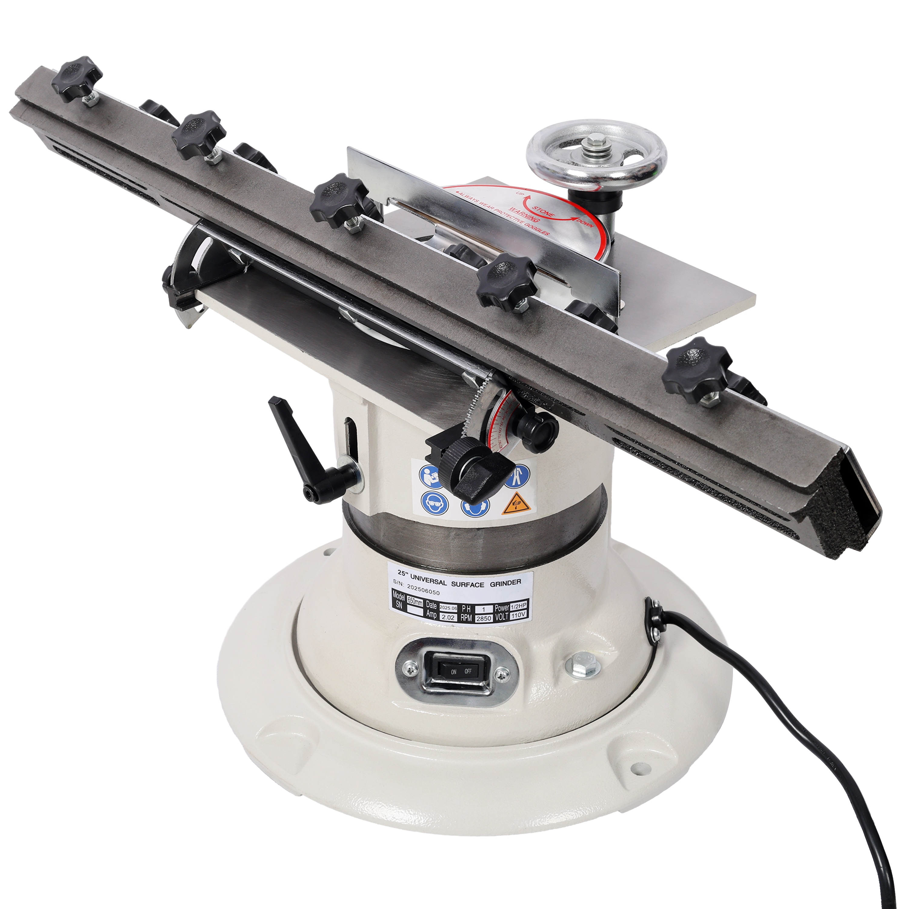 Tinyhomie Industrial Multi function knife/cutter grinder 1/2HP 110V/60HZ Max working length:25in; Speed 3450rpm; Gray color