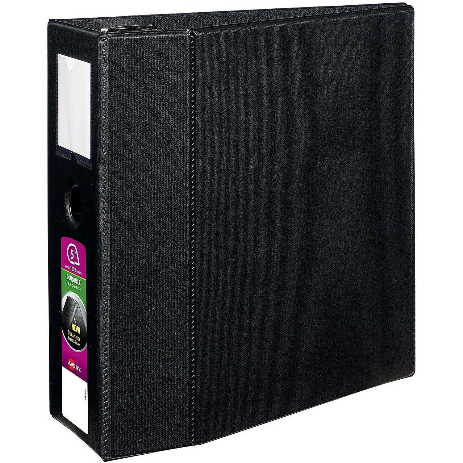 Avery DuraHinge Durable Binder with Label Holder Poly Black in the ...