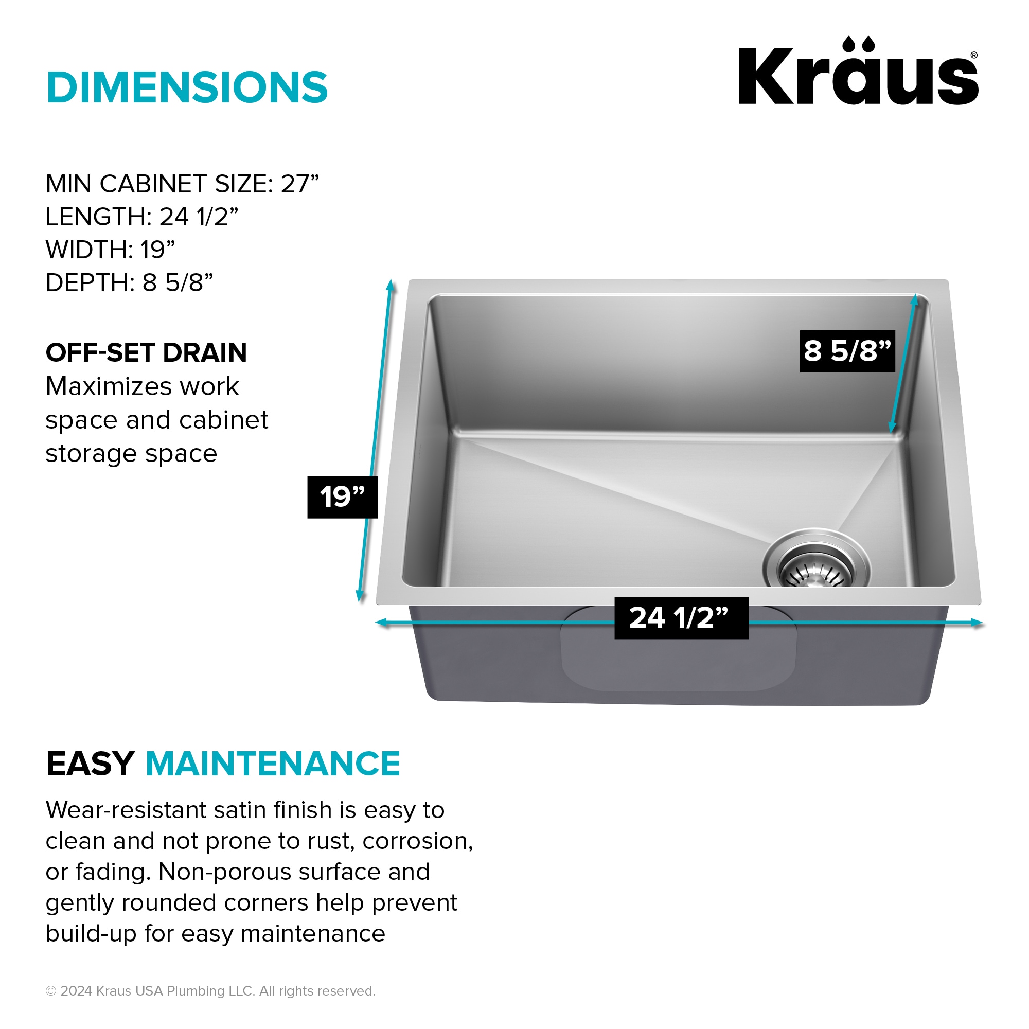 Kraus KHU641-25 Kitchen-Sinks - View #6