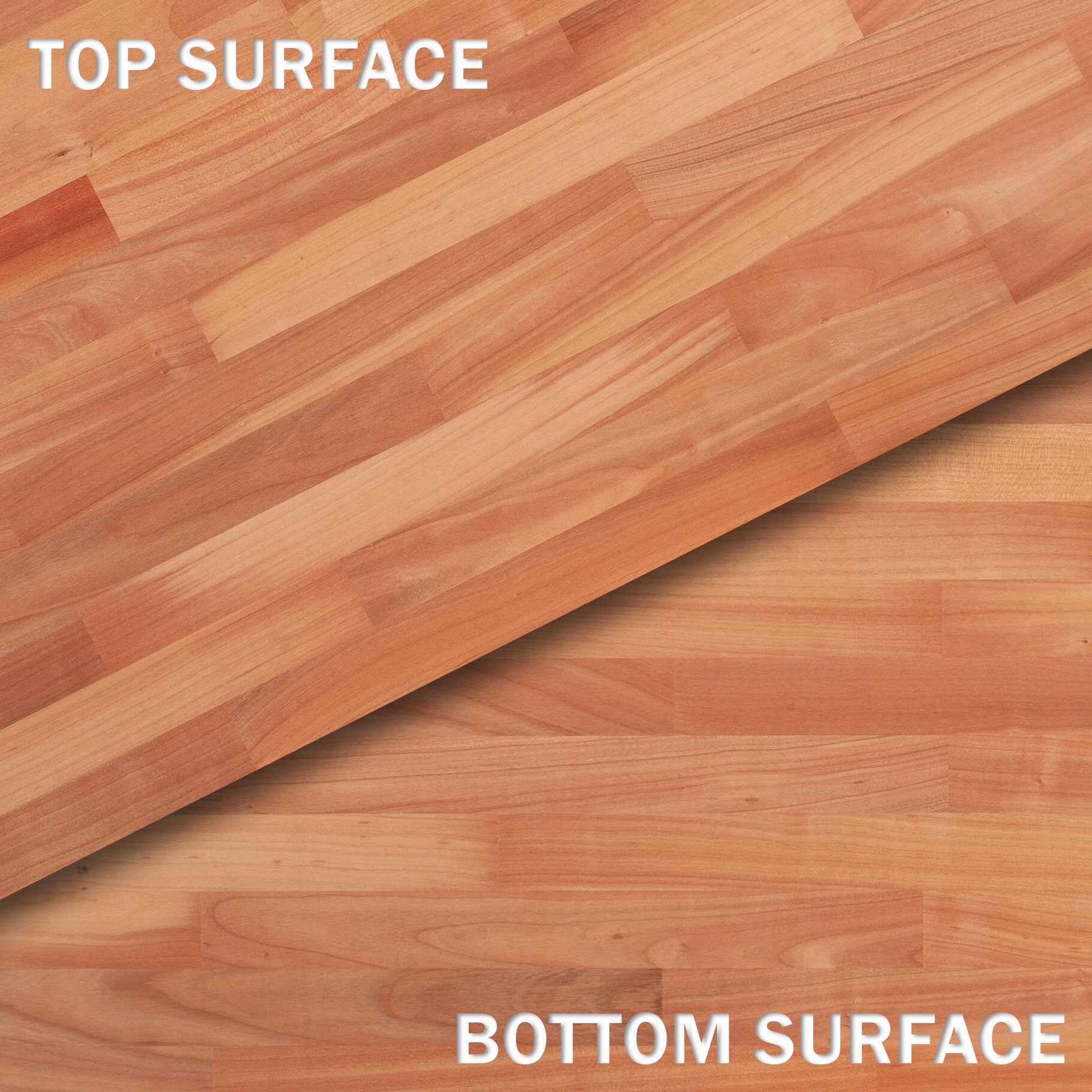 Sparrow Peak Horizontal Grain 72-in x 25-in x 1.75-in Unfinished Natural  Straight Butcher Block Bamboo Countertop