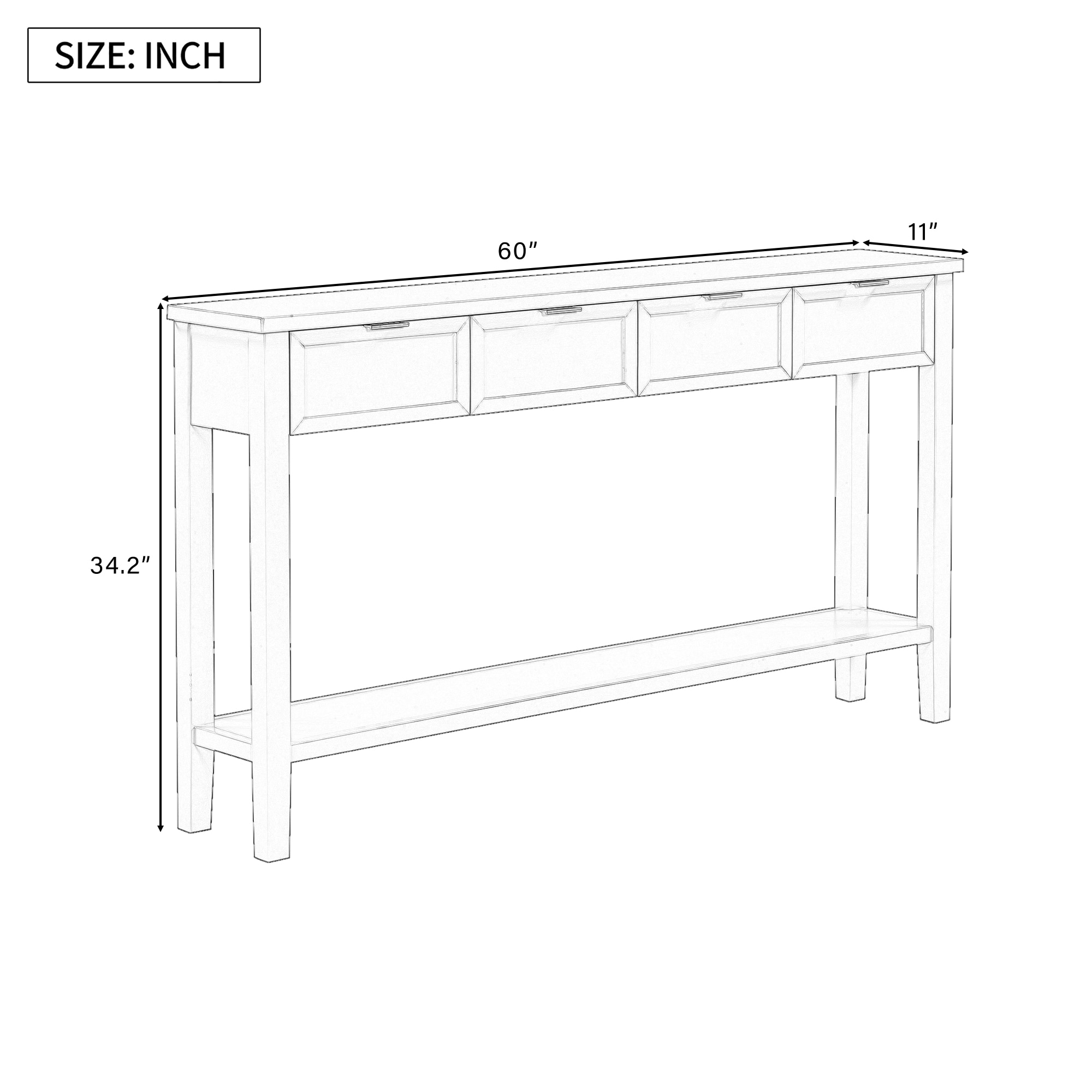 ModernLuxe N711P218638B Console-Sofa-Tables - View #2