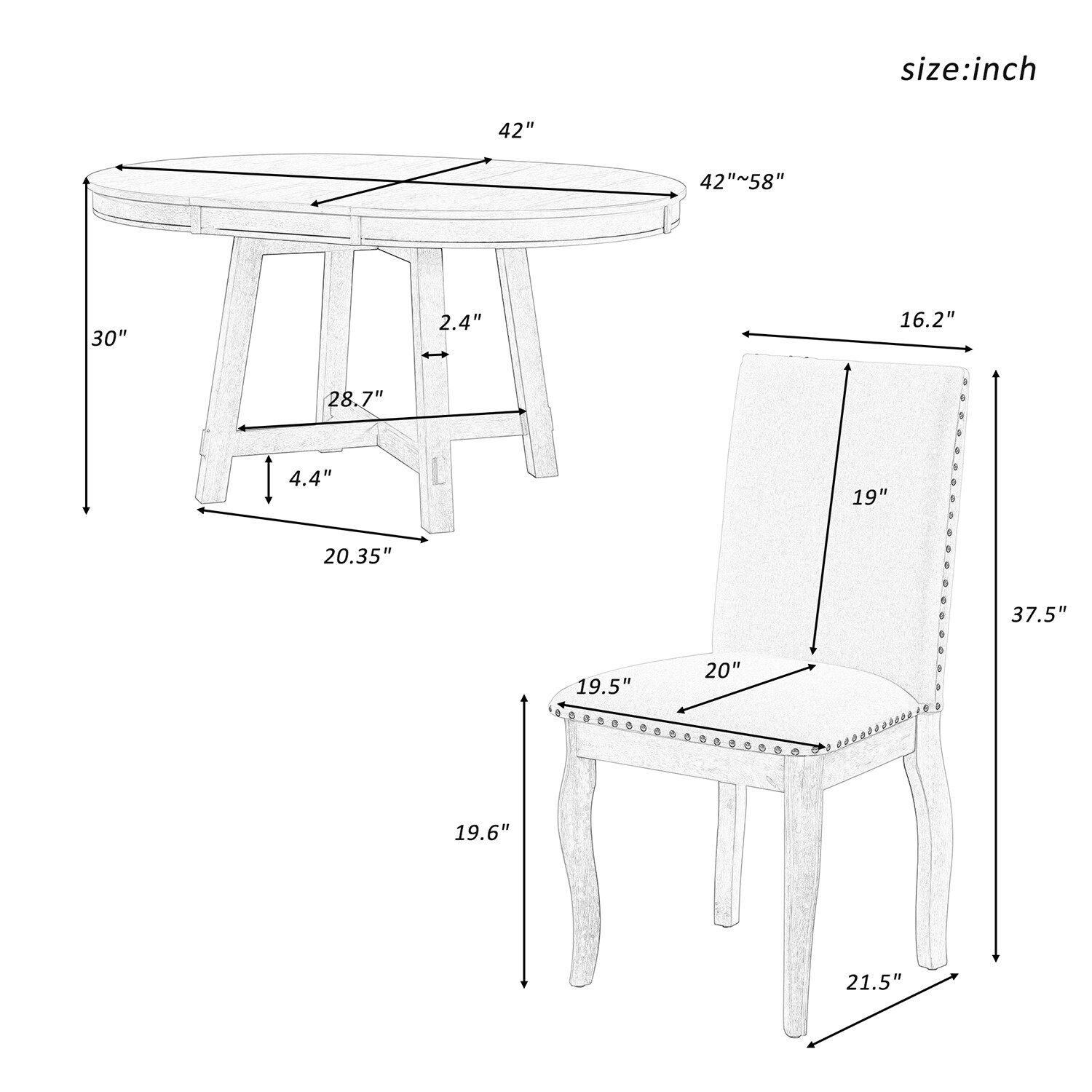 SINOFURN SYA010058GY Dining-Sets - View #13
