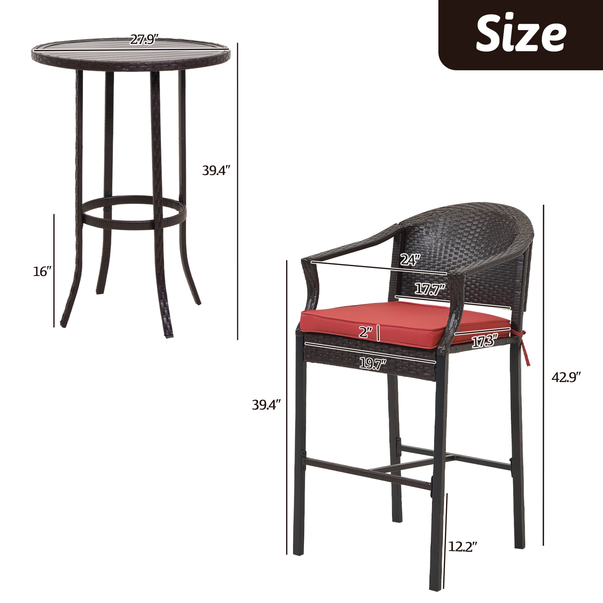 FOREST HOME FT-OS003GREY Patio-Dining-Sets - View #2